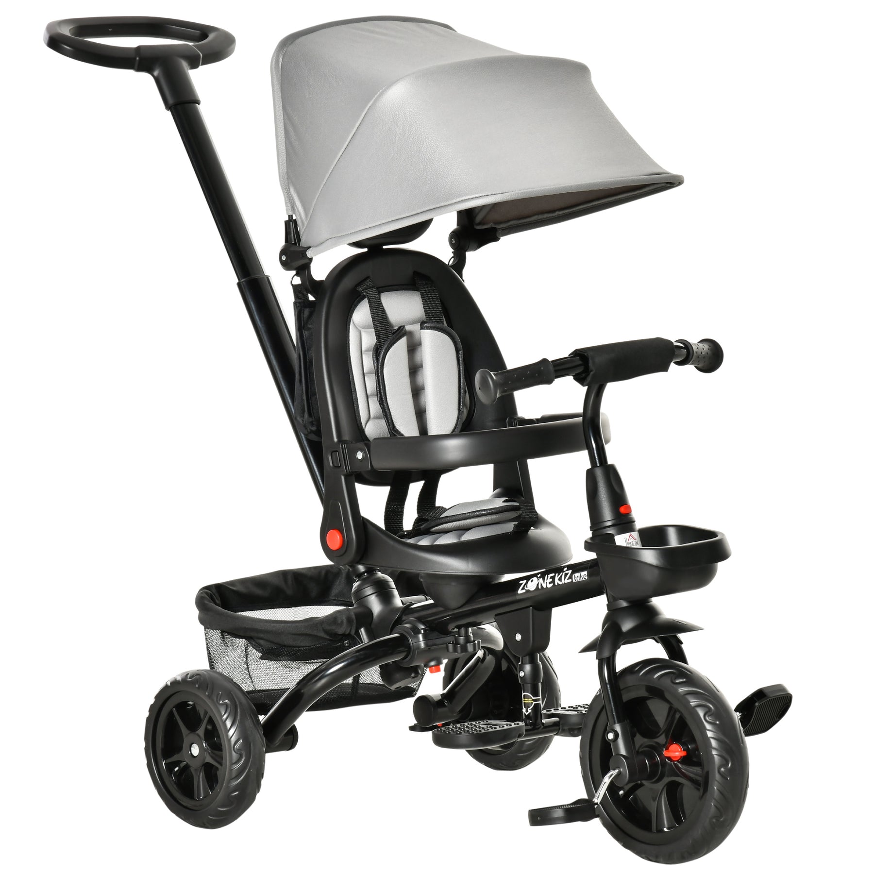 Streamdale 4-in-1 Customizable Trike with Parent Handle and Safety Features 7832647860284