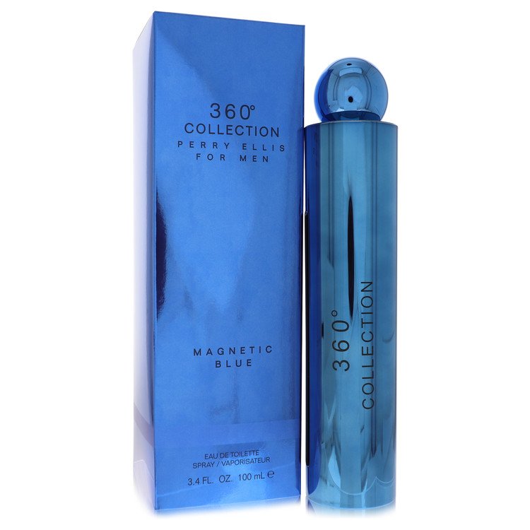 Perry Ellis 360 Collection Magnetic Blue by Perry Ellis Eau De Toilette Spray 3.4 oz for Men 7827822706748