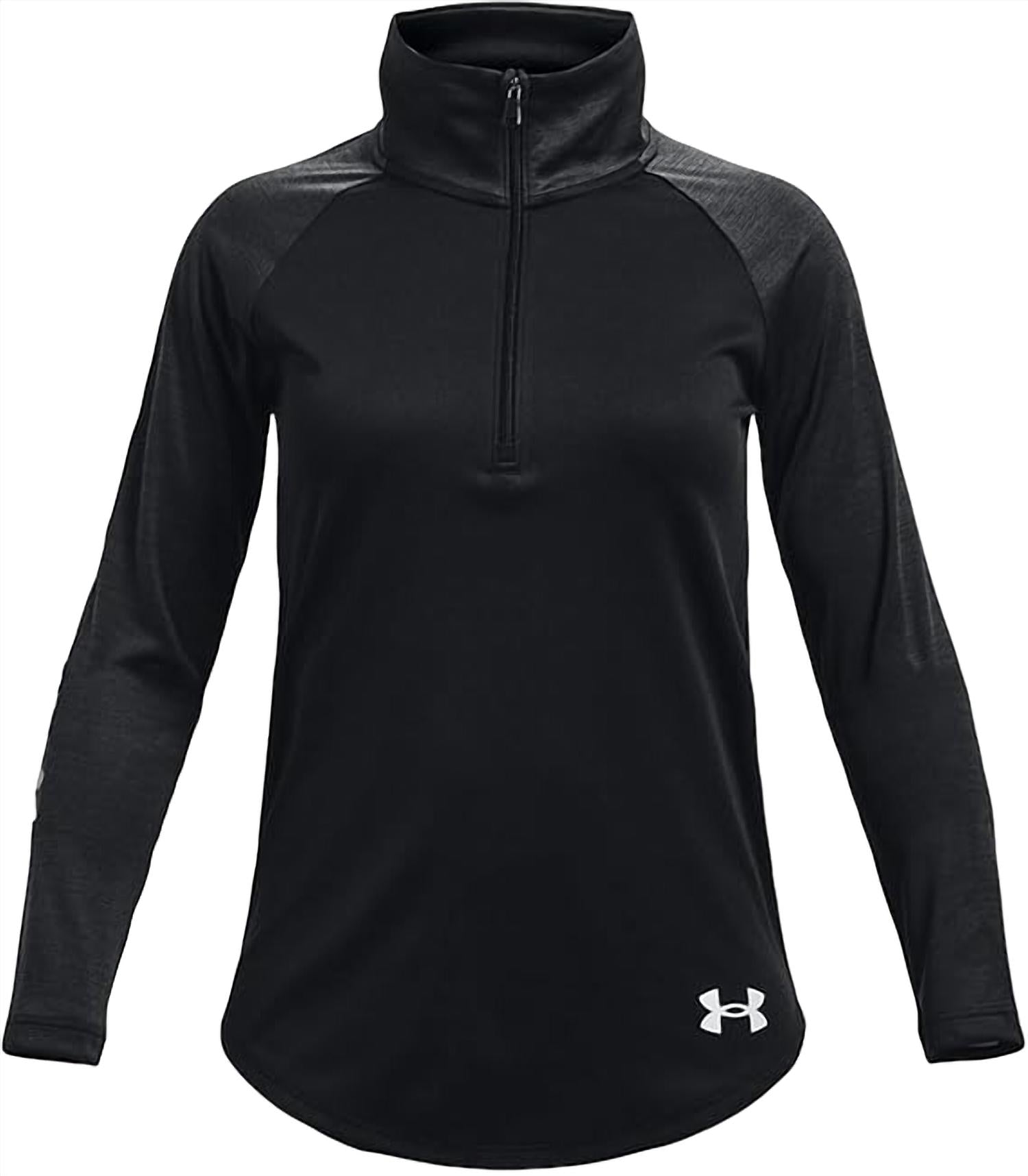 Girls' Tech Graphic Half Zip Top In Black / White 7733635874876