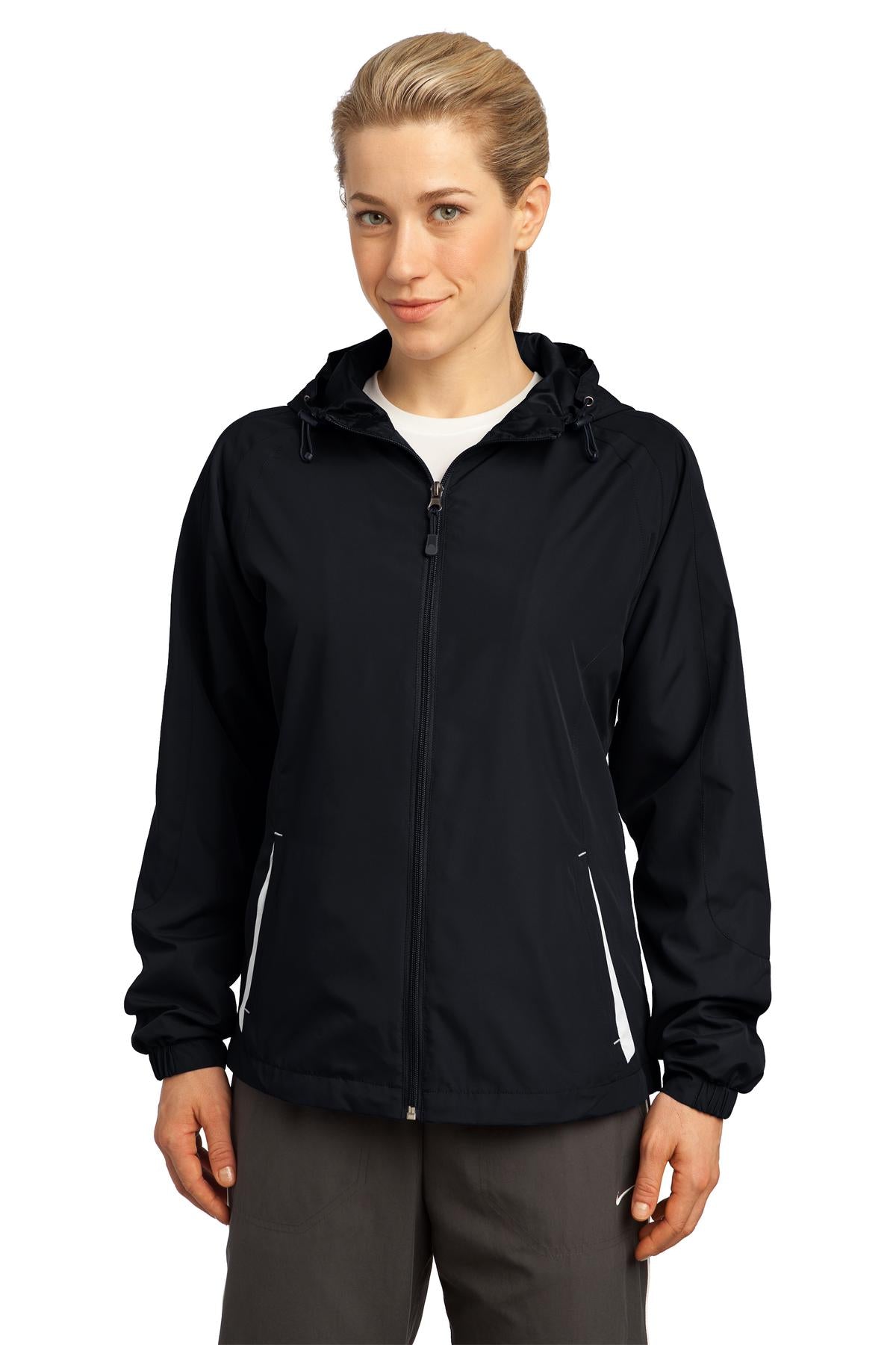 Sport-Tek Women's Colorblock Hooded Raglan Jacket