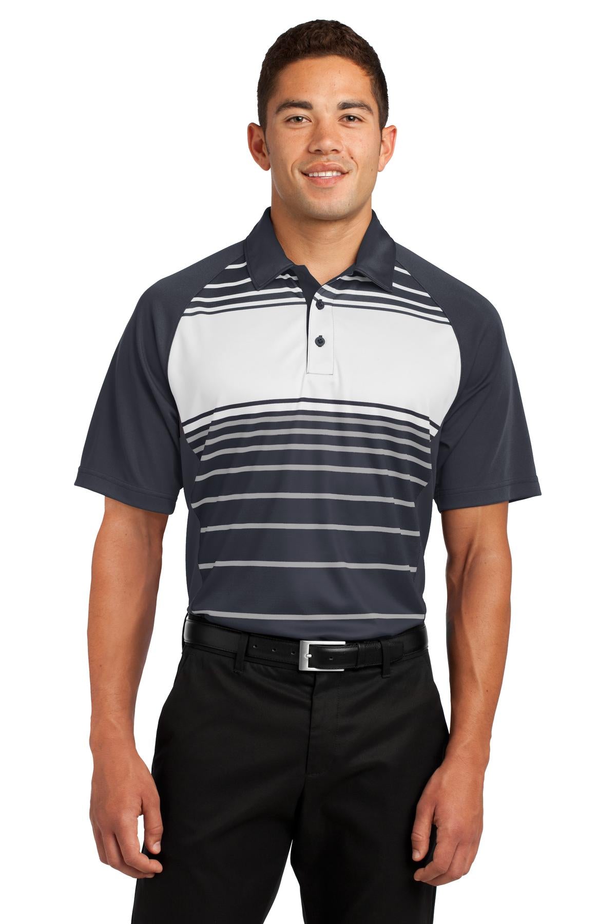Sport-Tek Men's Dry Zone Sublimated Stripe Polo