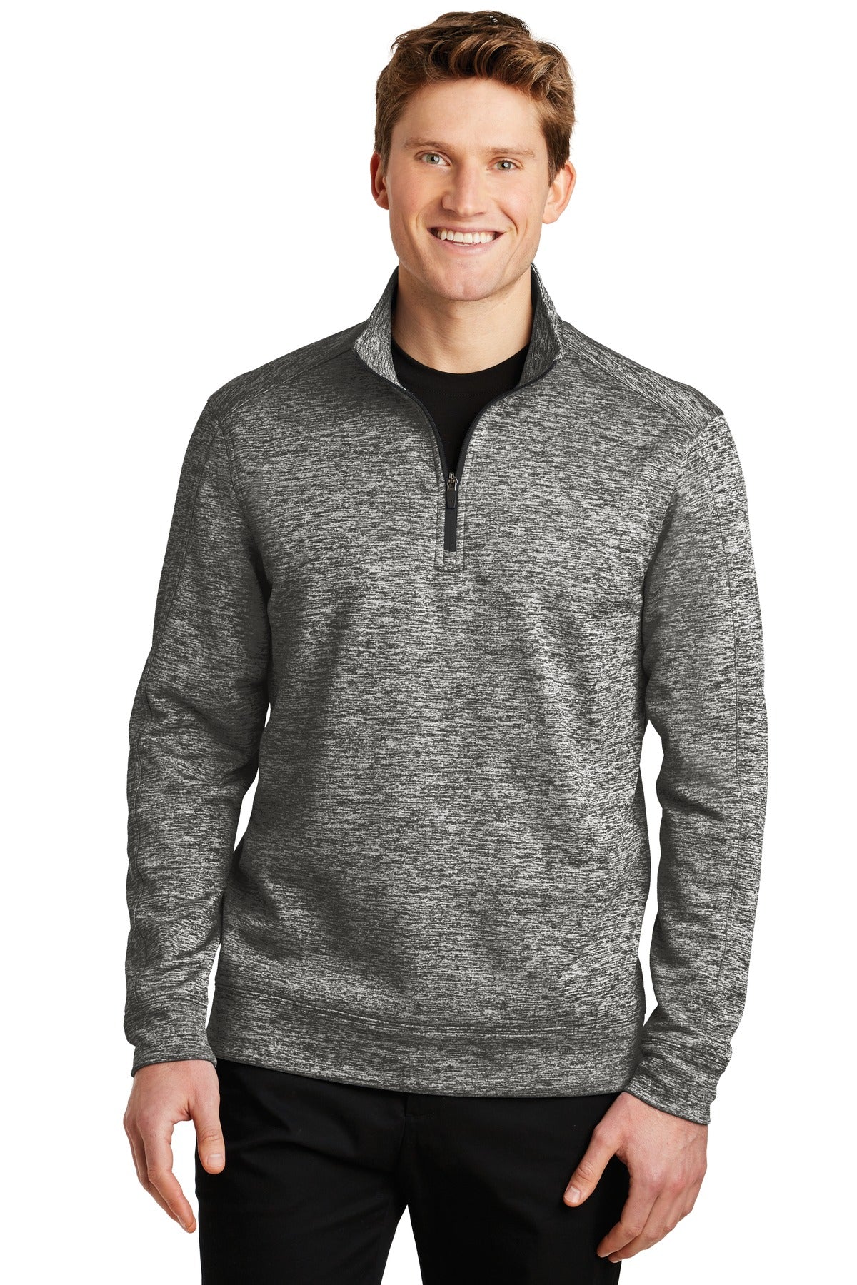 Sport-Tek Men's PosiCharge Electric Heather Fleece 1/4-Zip Pullover