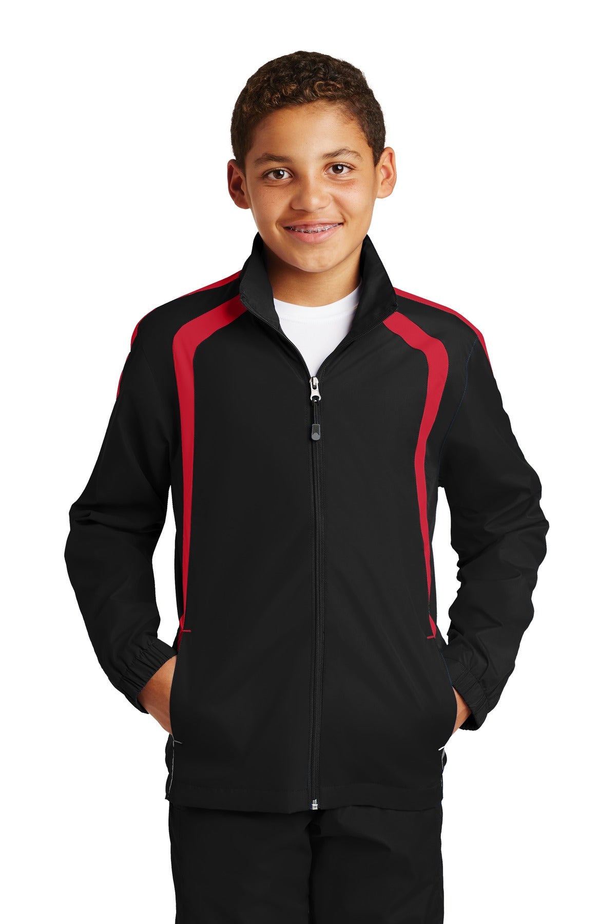 Sport-Tek Youth Colorblock Raglan Jacket YST60