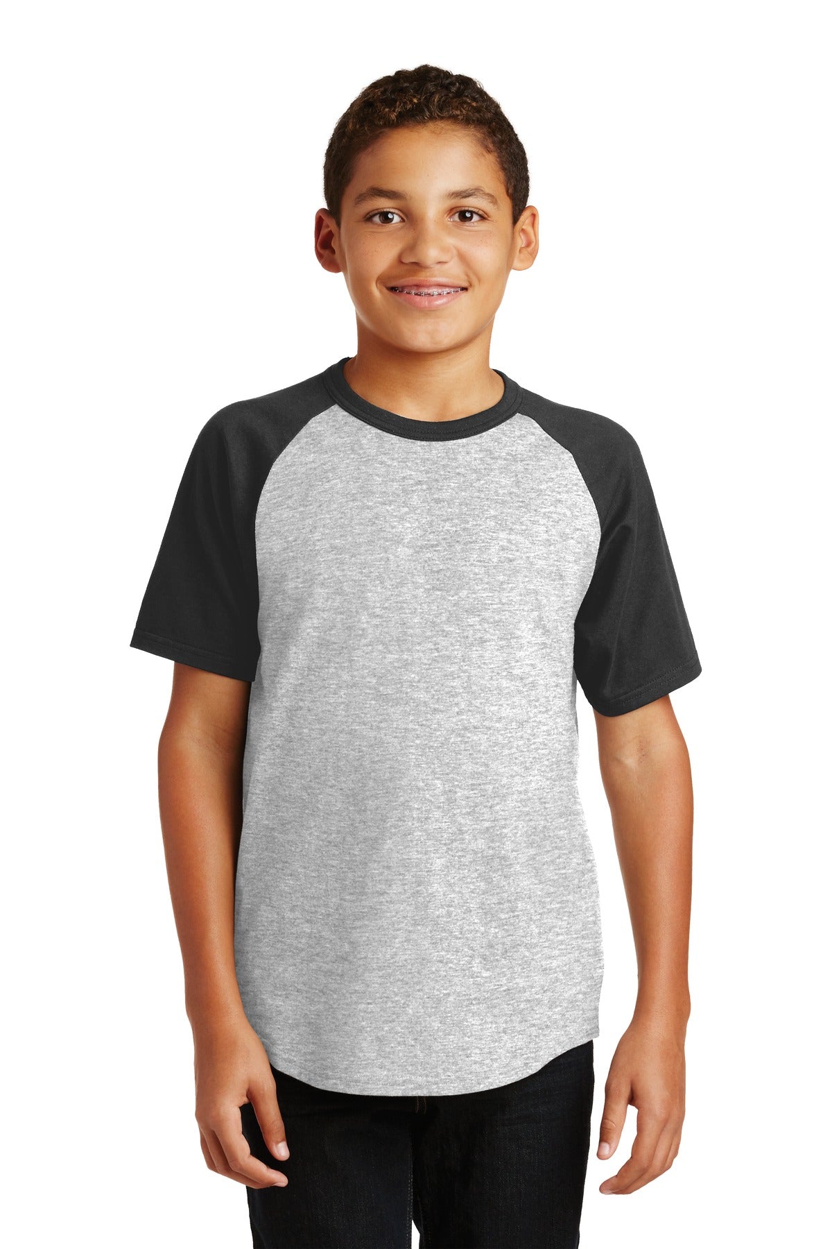Sport-Tek Youth Short Sleeve Colorblock Raglan Jersey YT201
