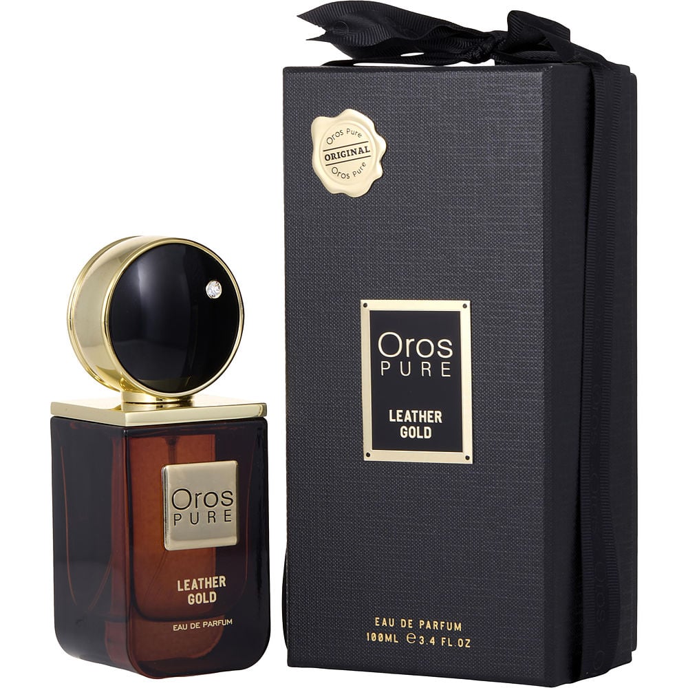 Armaf Oros Pure Leather Gold By Armaf Eau De Parfum Spray 3.4 Oz Women 7827726041148