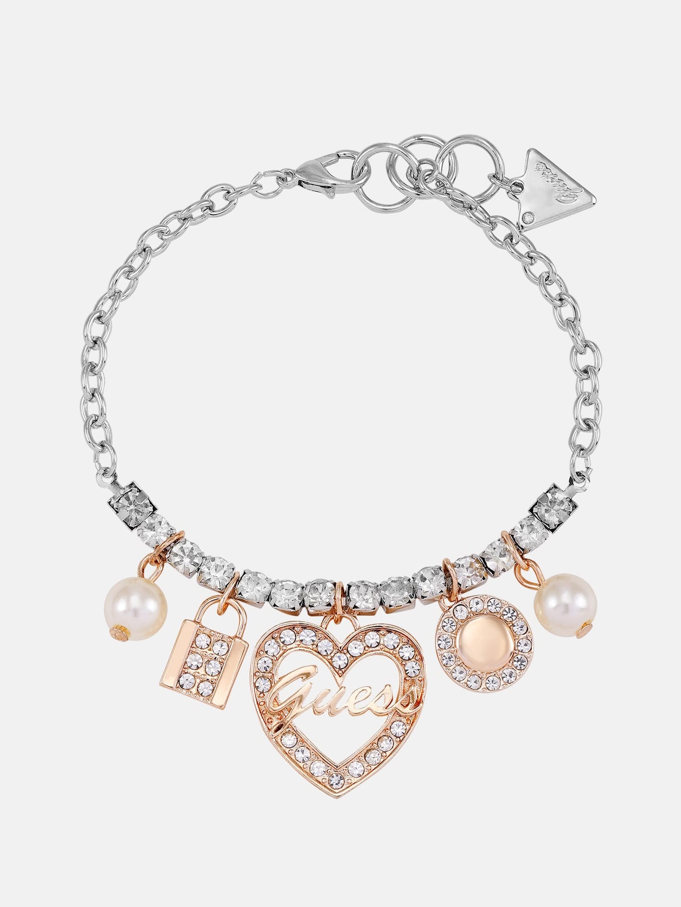 Mixed-Tone Logo Heart Bracelet Box Set