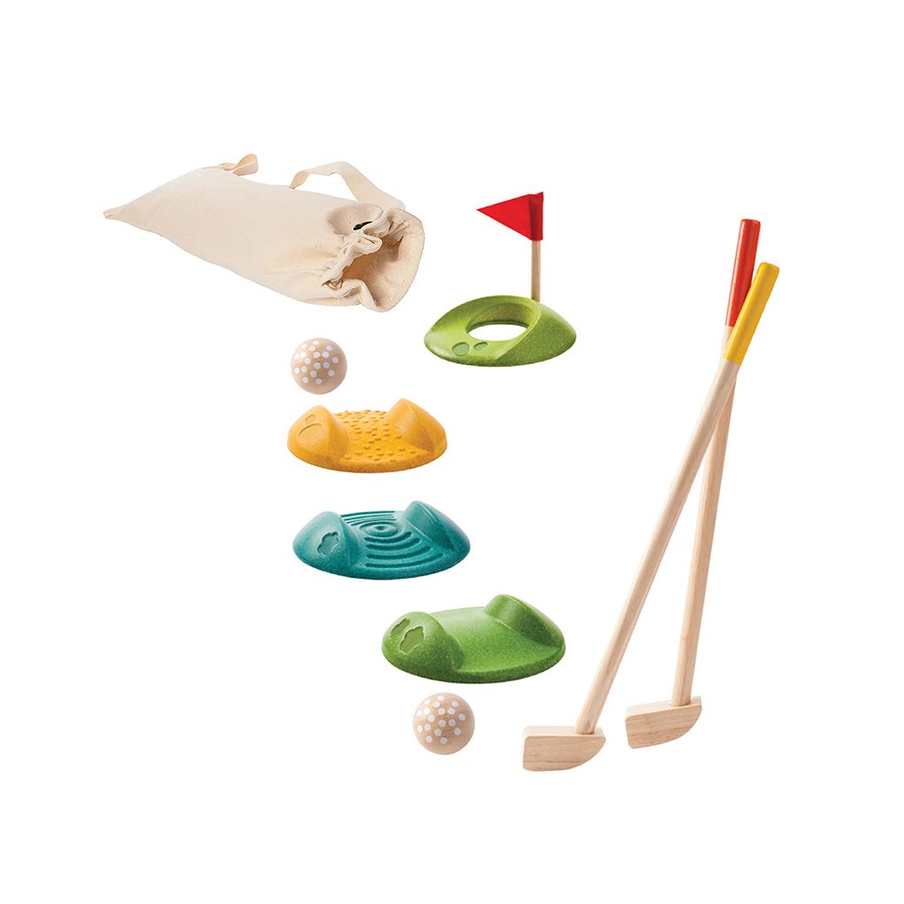 PlanToys Sustainable Mini Golf Yard Game - Full Set