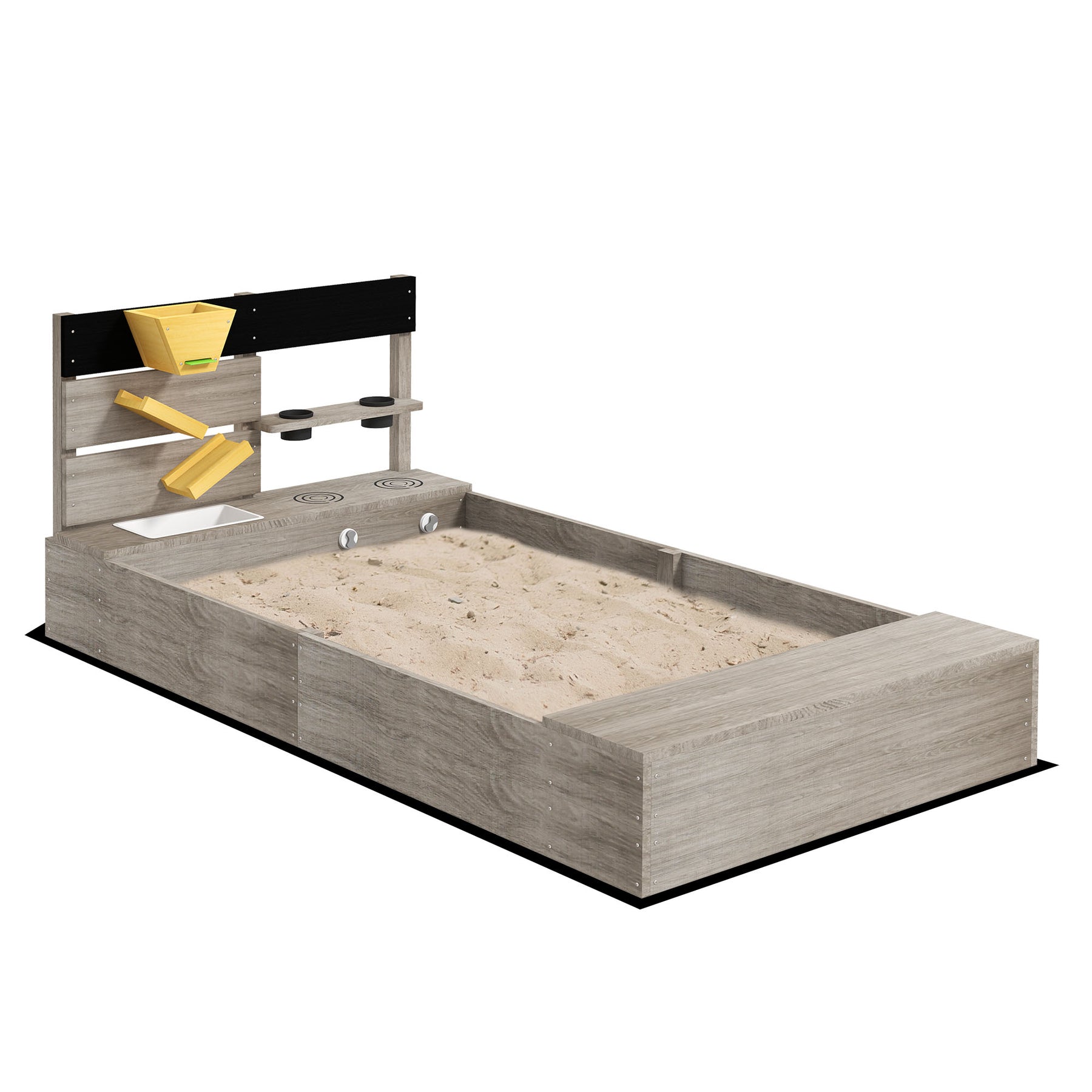 Streamdale Wooden Sandbox with Liner 7832779063356