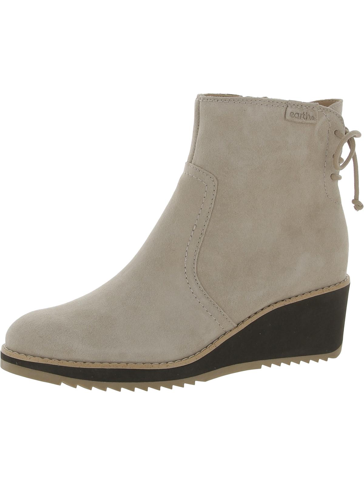 Calia Womens Suede Round Toe Ankle Boots