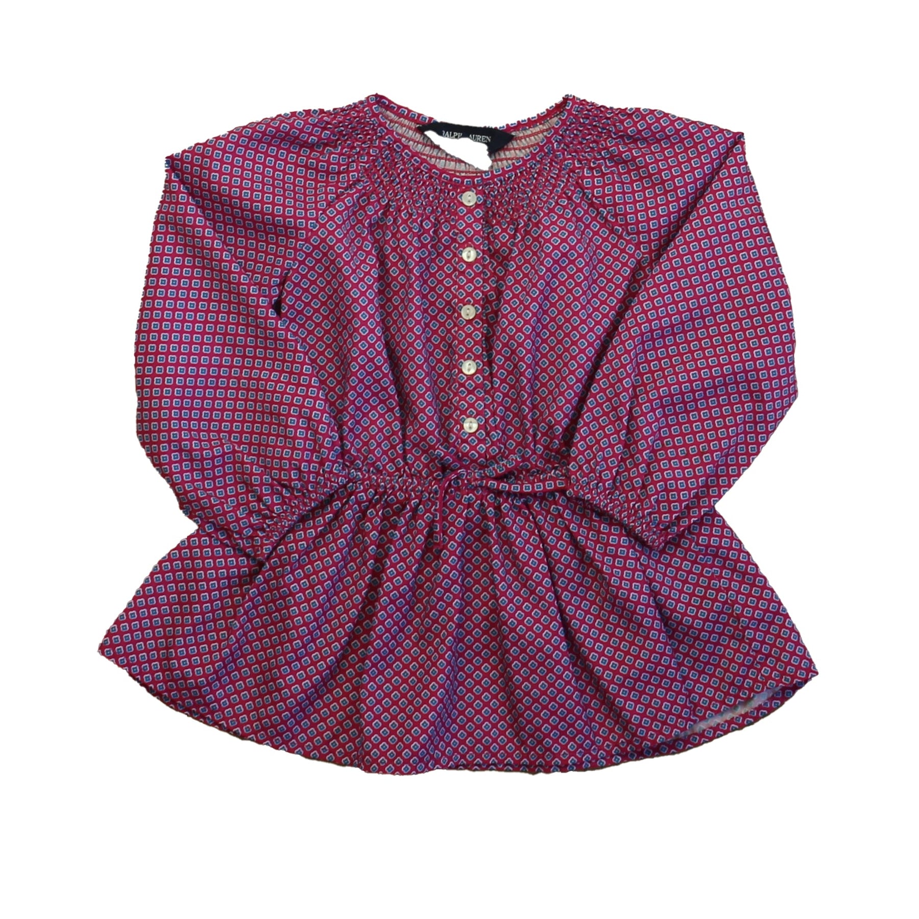 Ralph Lauren Girls Pink | Blue Dress 7805982179388