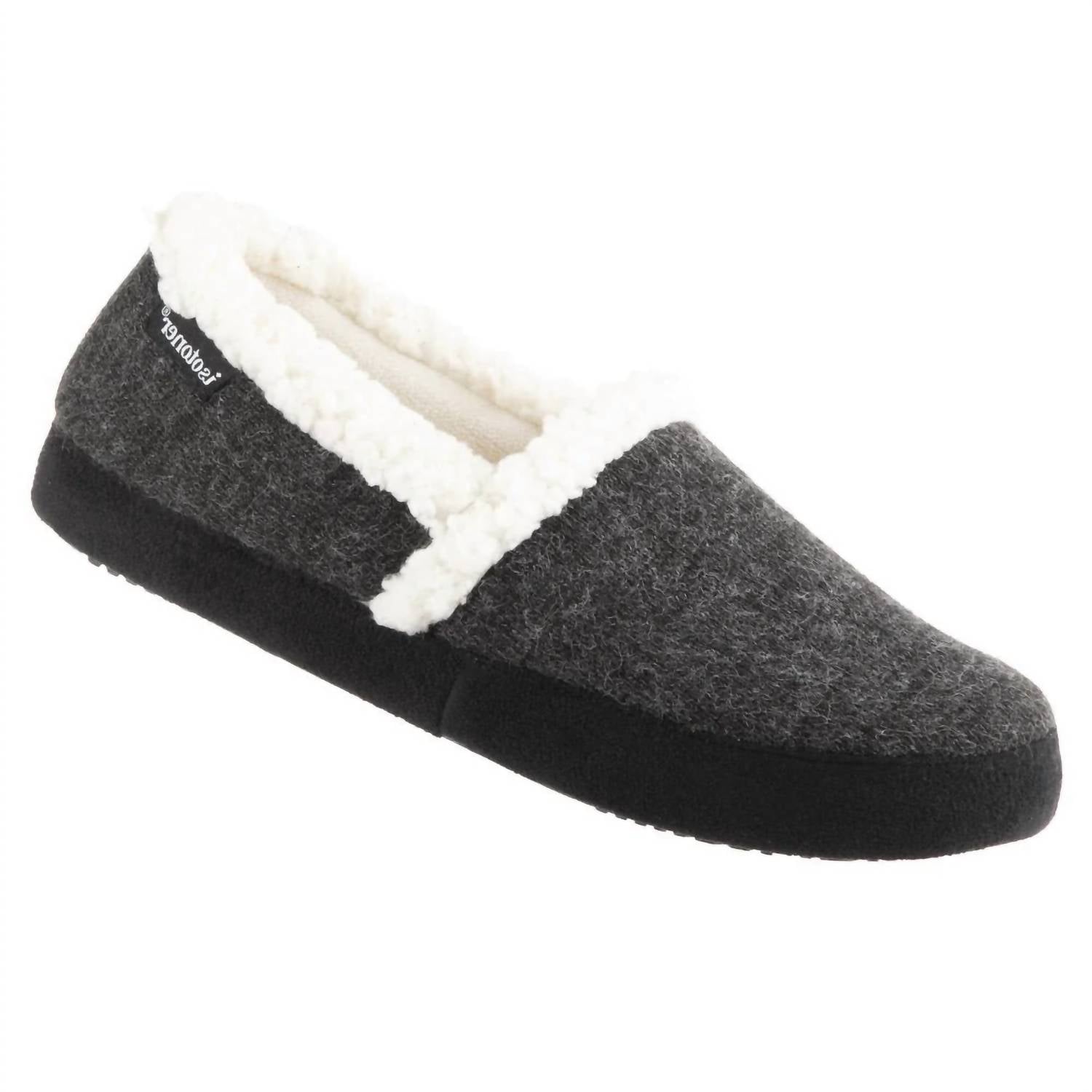Women‚Äôs Microsuede Marisol Closed Back Slipper In Black 7733779103804