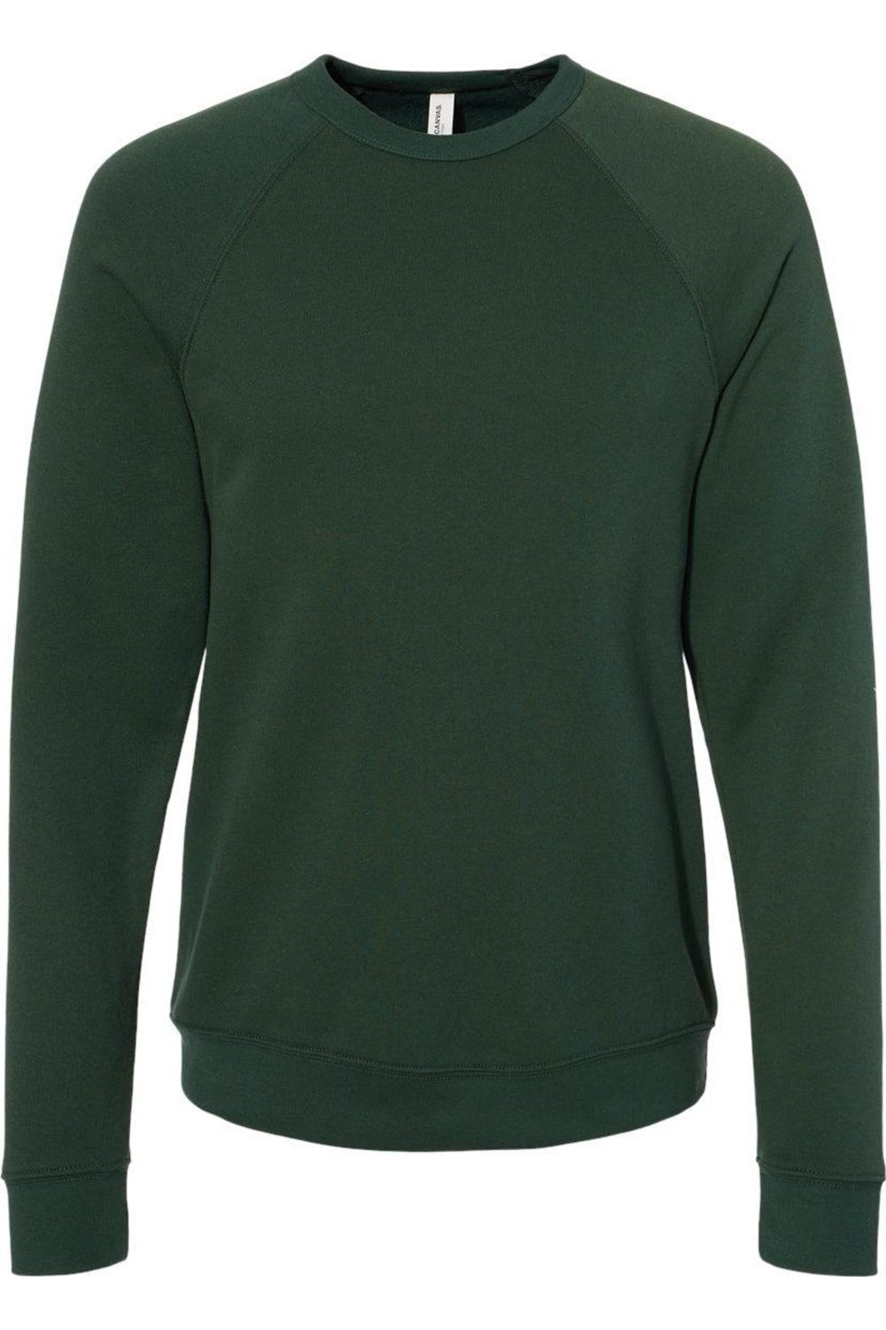 BELLA + CANVAS Sponge Fleece Raglan Crewneck Sweatshirt 7824343892028