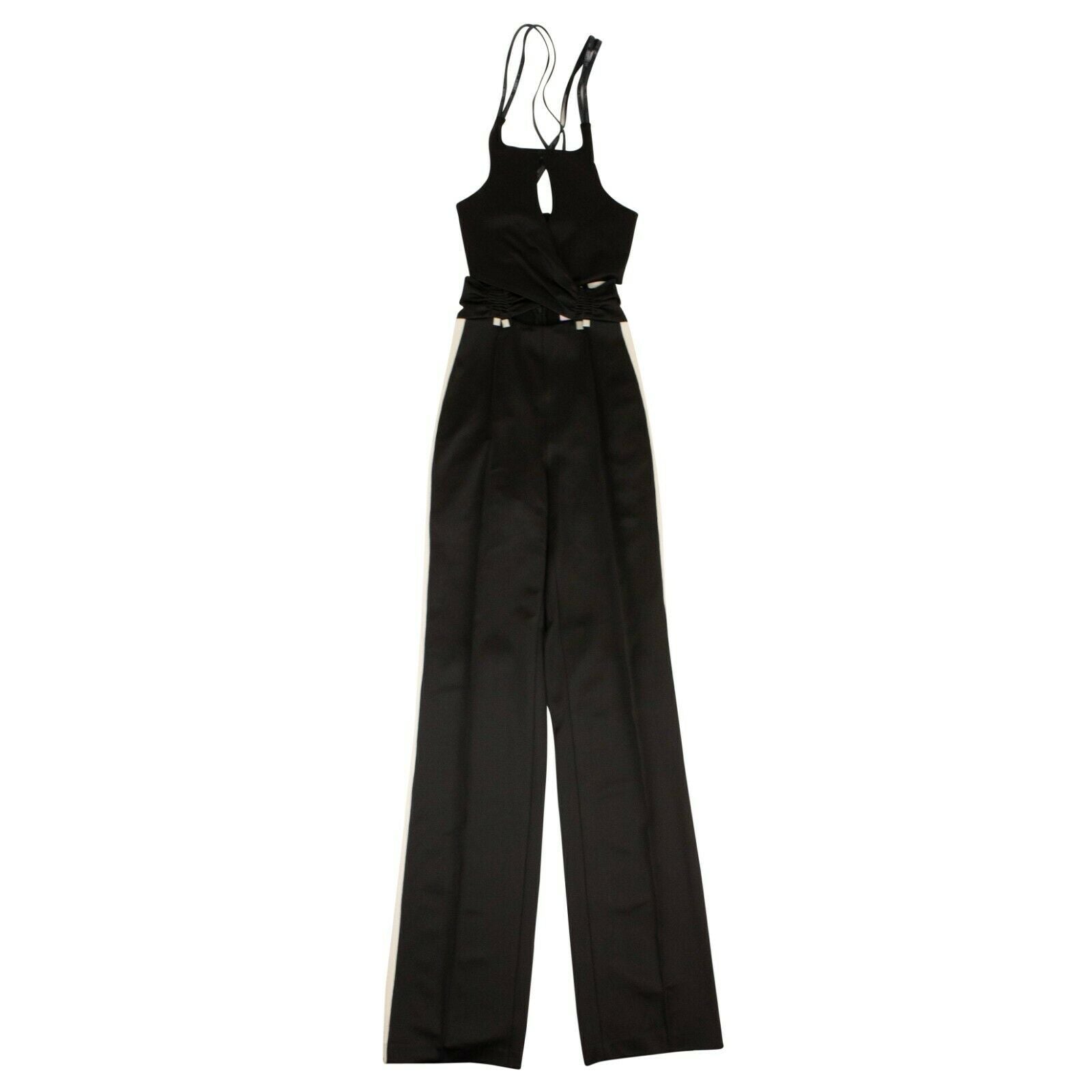 Black Cut Out Halter Neck Jumpsuit