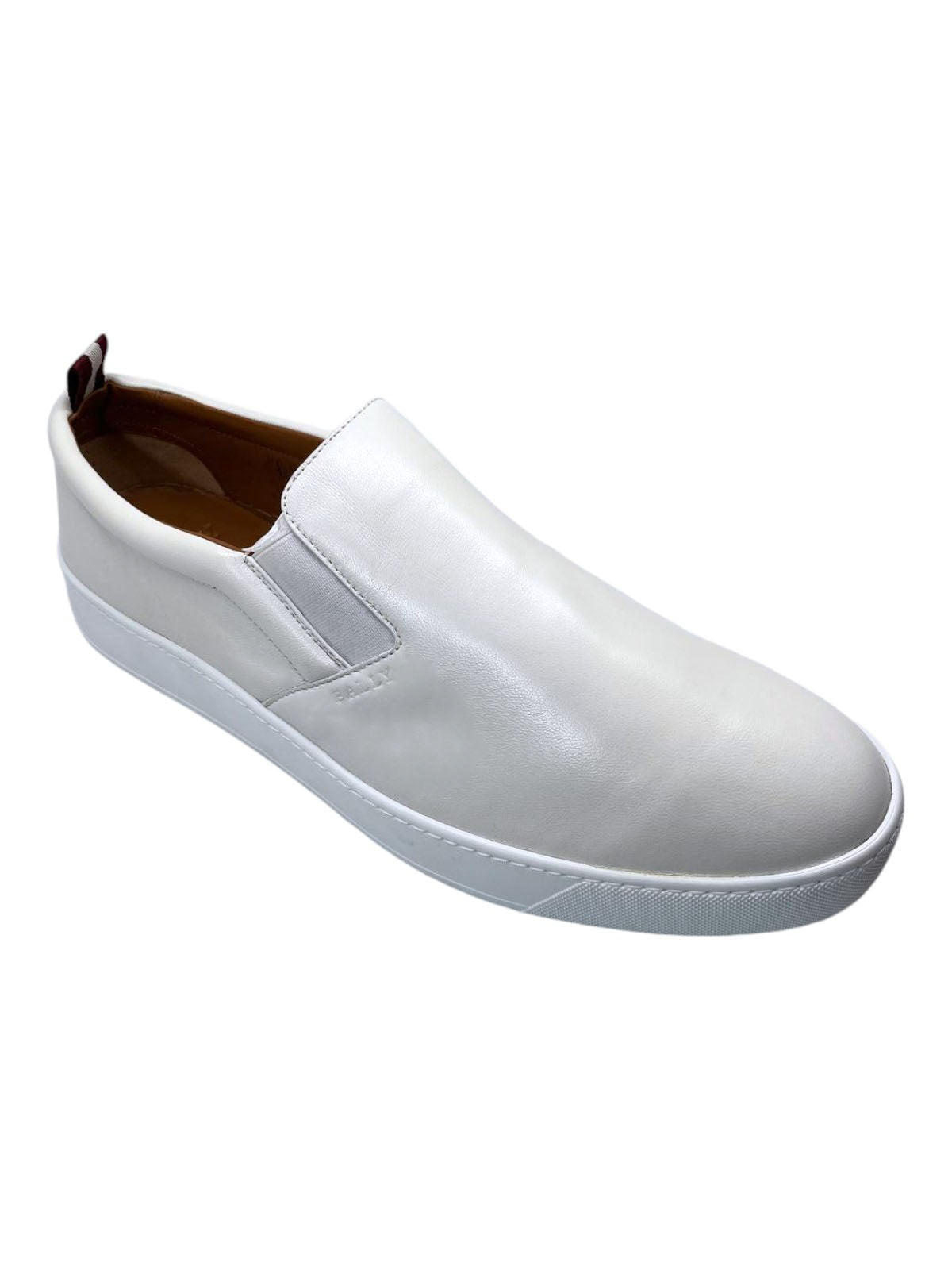 Bally Bently 6230476 Men's White Lamb Nappa Leather Sneakers