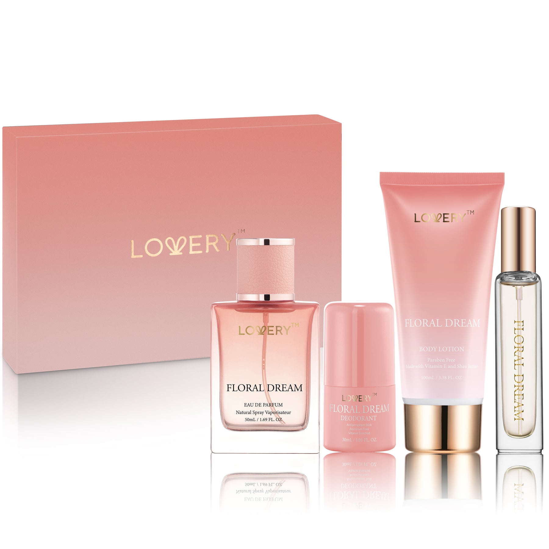 5-Pc. Floral Dream Gift Set with Eau de Parfum, Deodorant, Lotion & Cologne