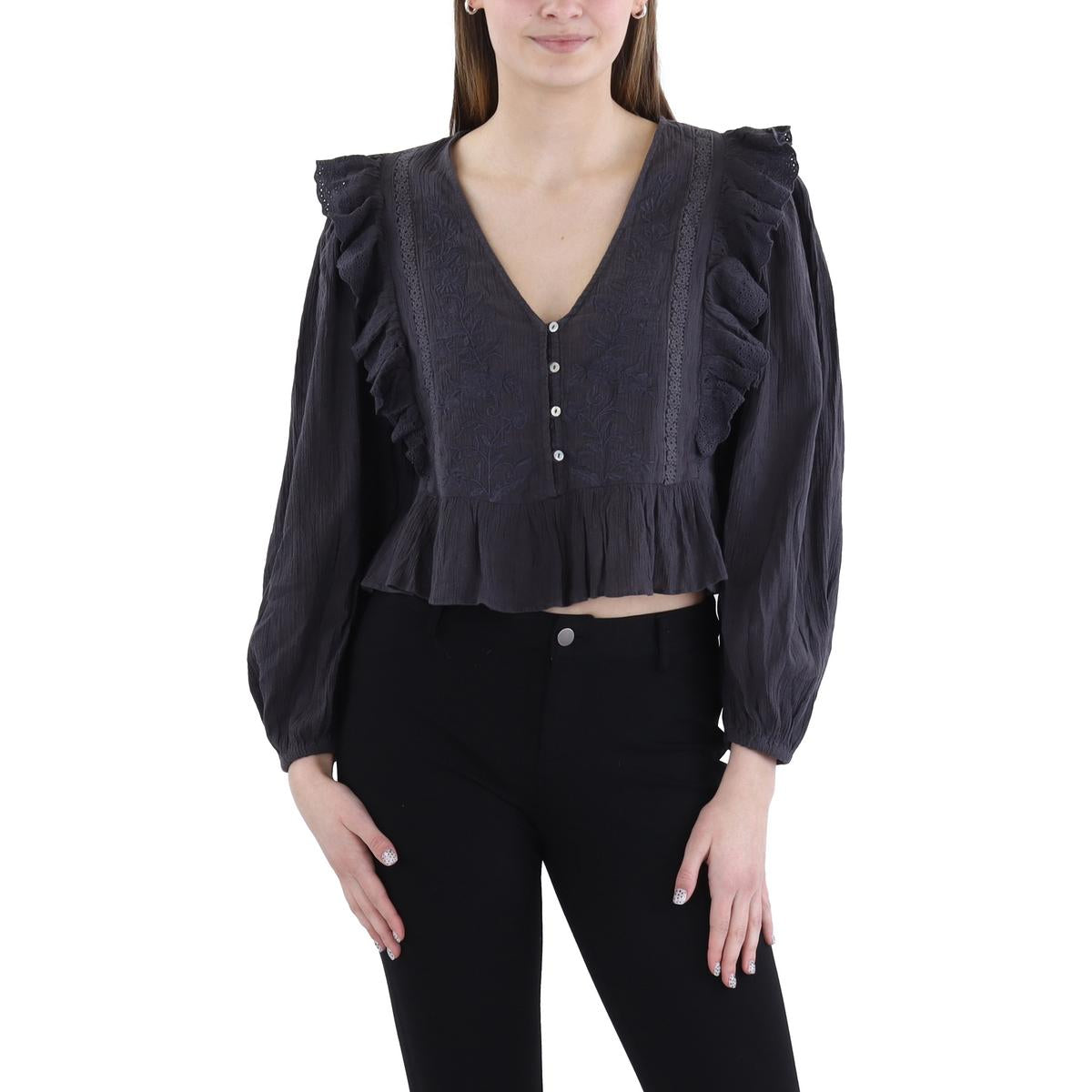 Embroidered Cotton Blouse