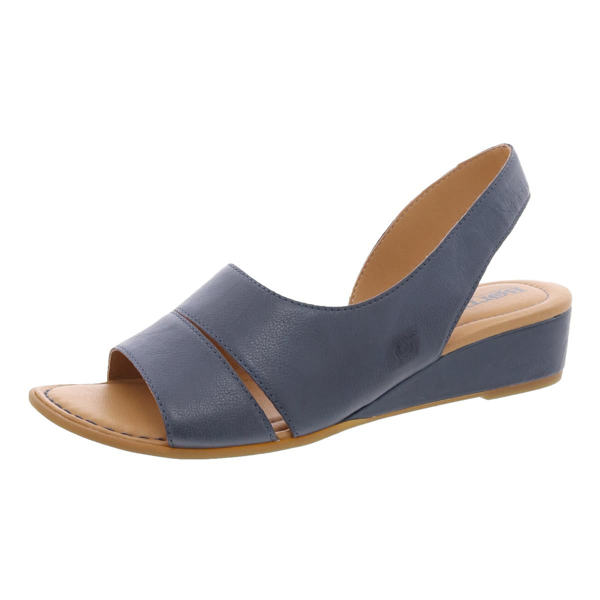 Padded Insole Leather Slingback Sandals