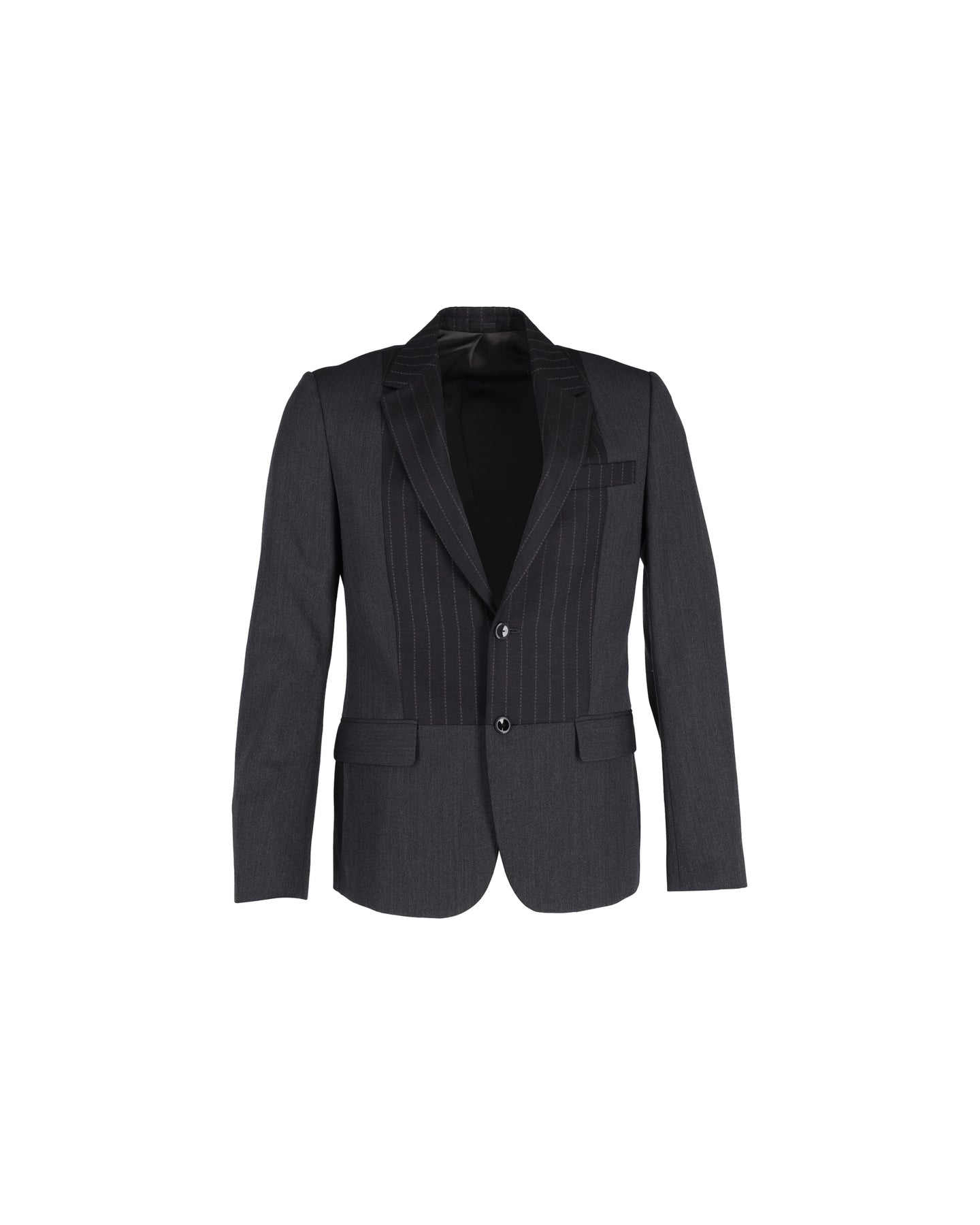 Alexander McQueen Stripe Blazer in Black Wool 7748774035516
