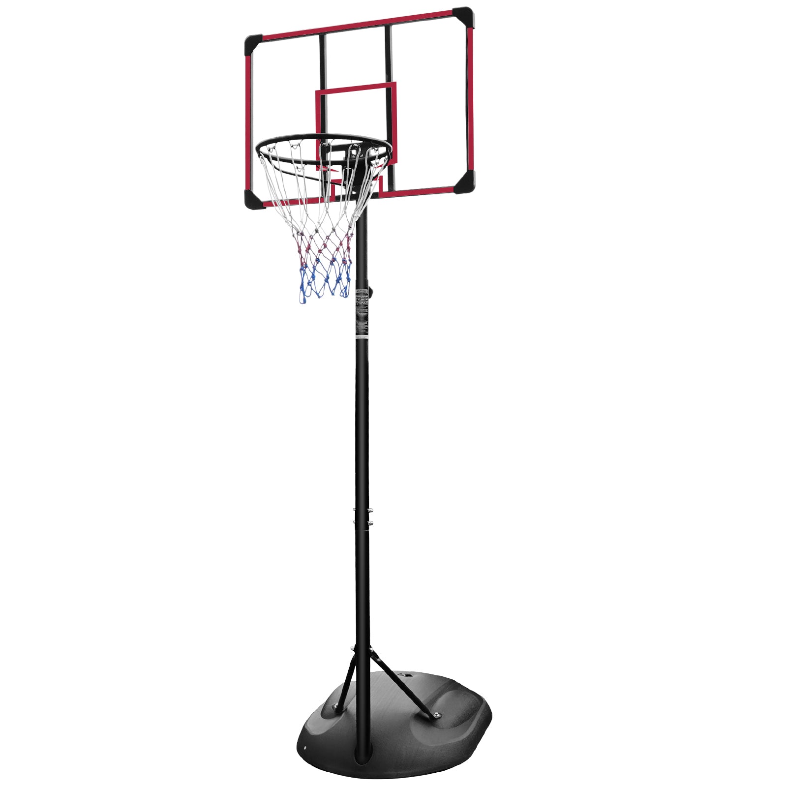 Streamdale Adjustable 7.5-9.2FT Basketball Hoop with Backboard & Wheels 7832794005564