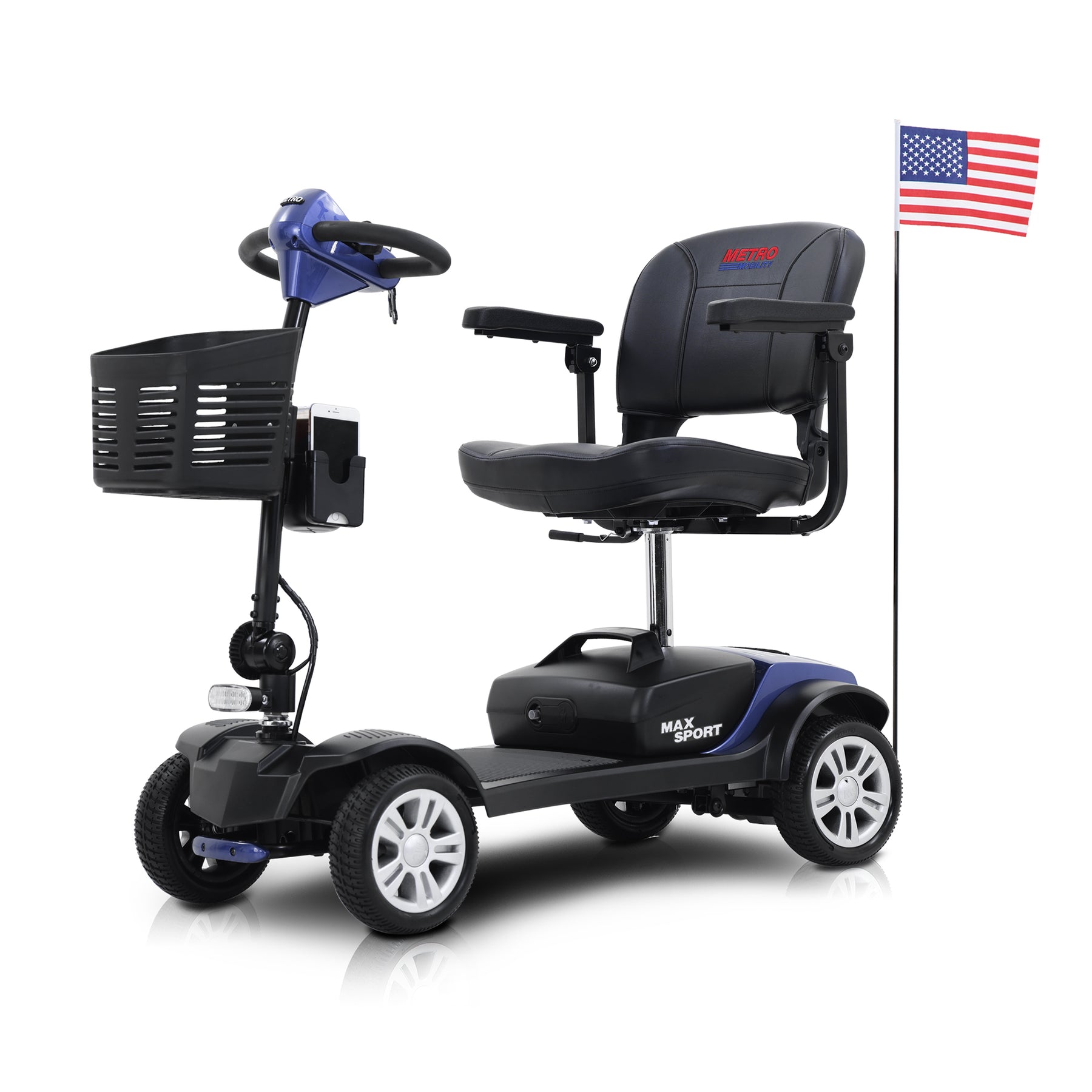 Streamdale Max Sport4 Wheels Outdoor Compact Mobility Scooter With 2 Pcsx 12Ah 7833049432124