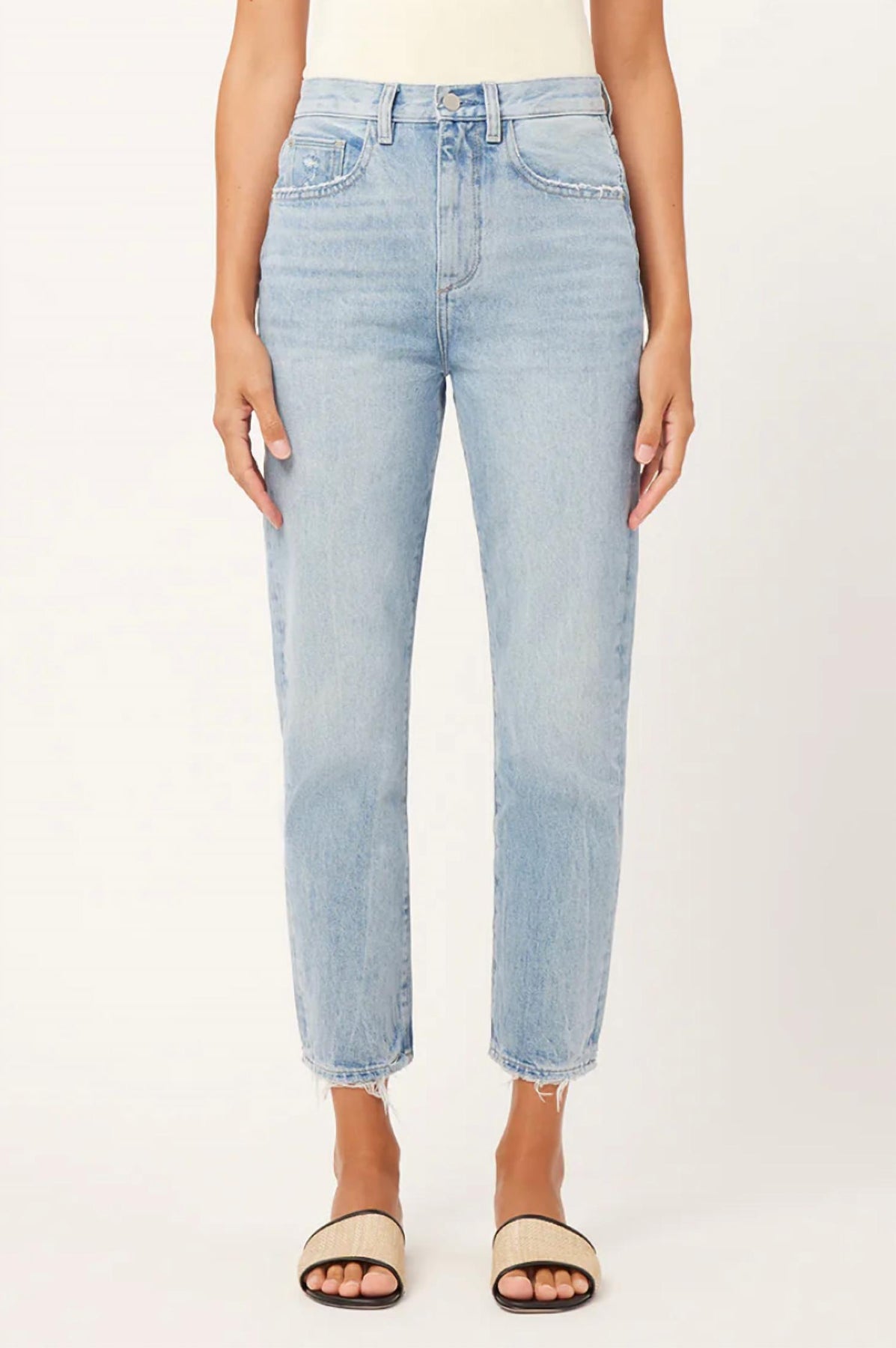 Lela Slim Ultra High Rise Jeans In Light Seaglass 7803858321468