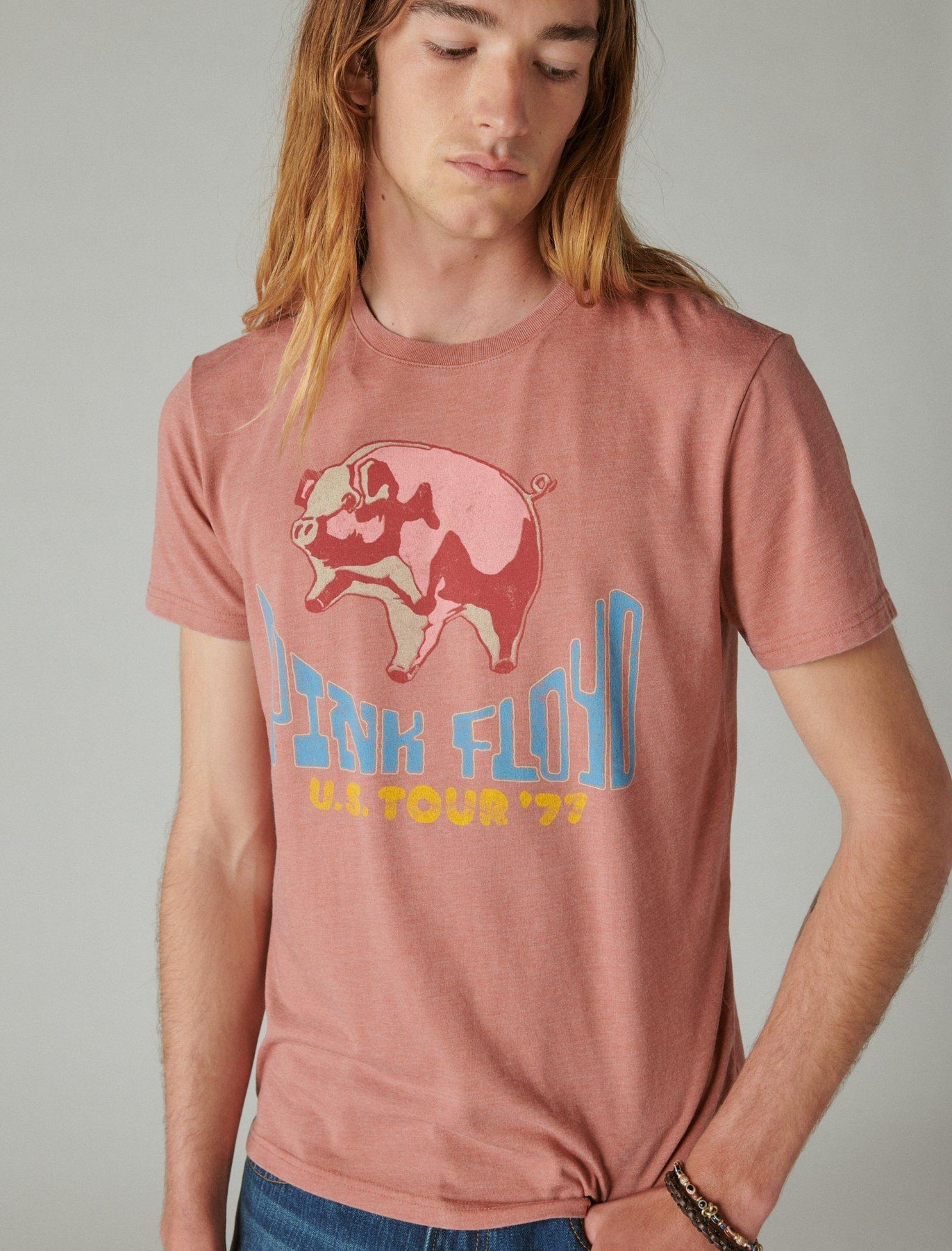 Lucky Brand Men's Pink Floyd '77 Tee