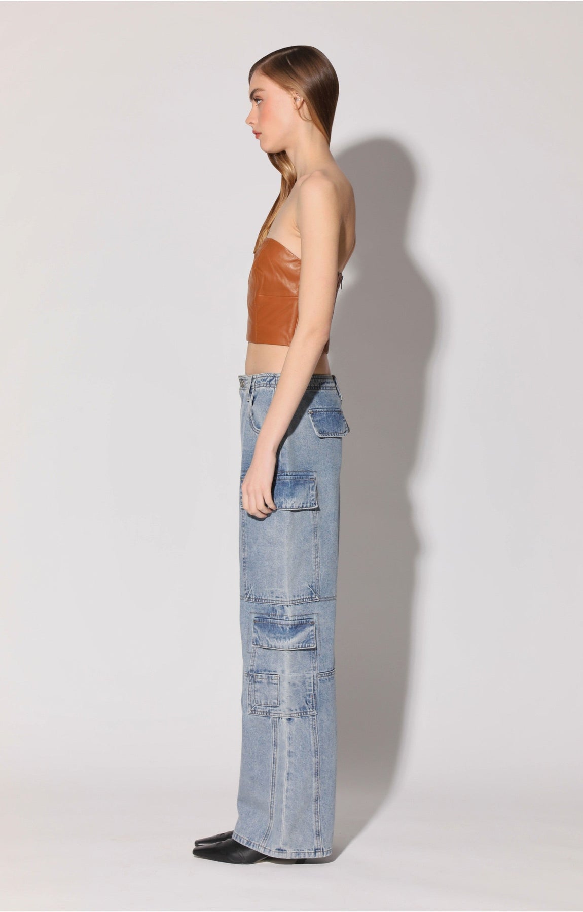 Tanvi Top, Camel - Leather