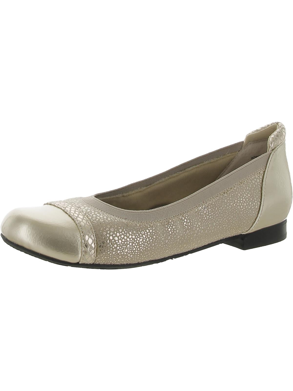 Ronnie Womens Toe Cap Ballet Flats