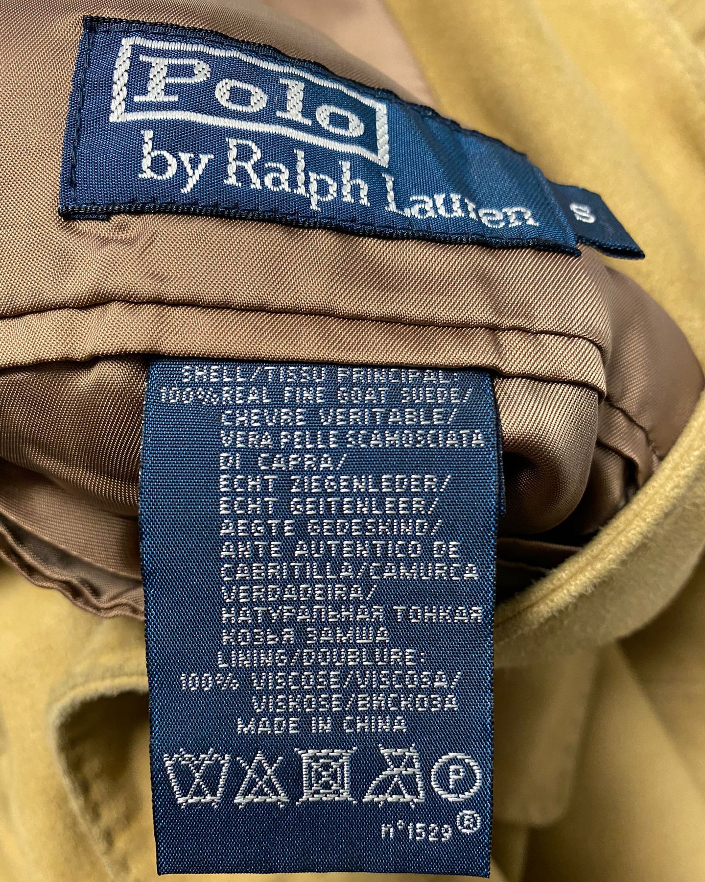 Ralph Lauren Stranding Collar Jacket in Brown Suede 7748742774844