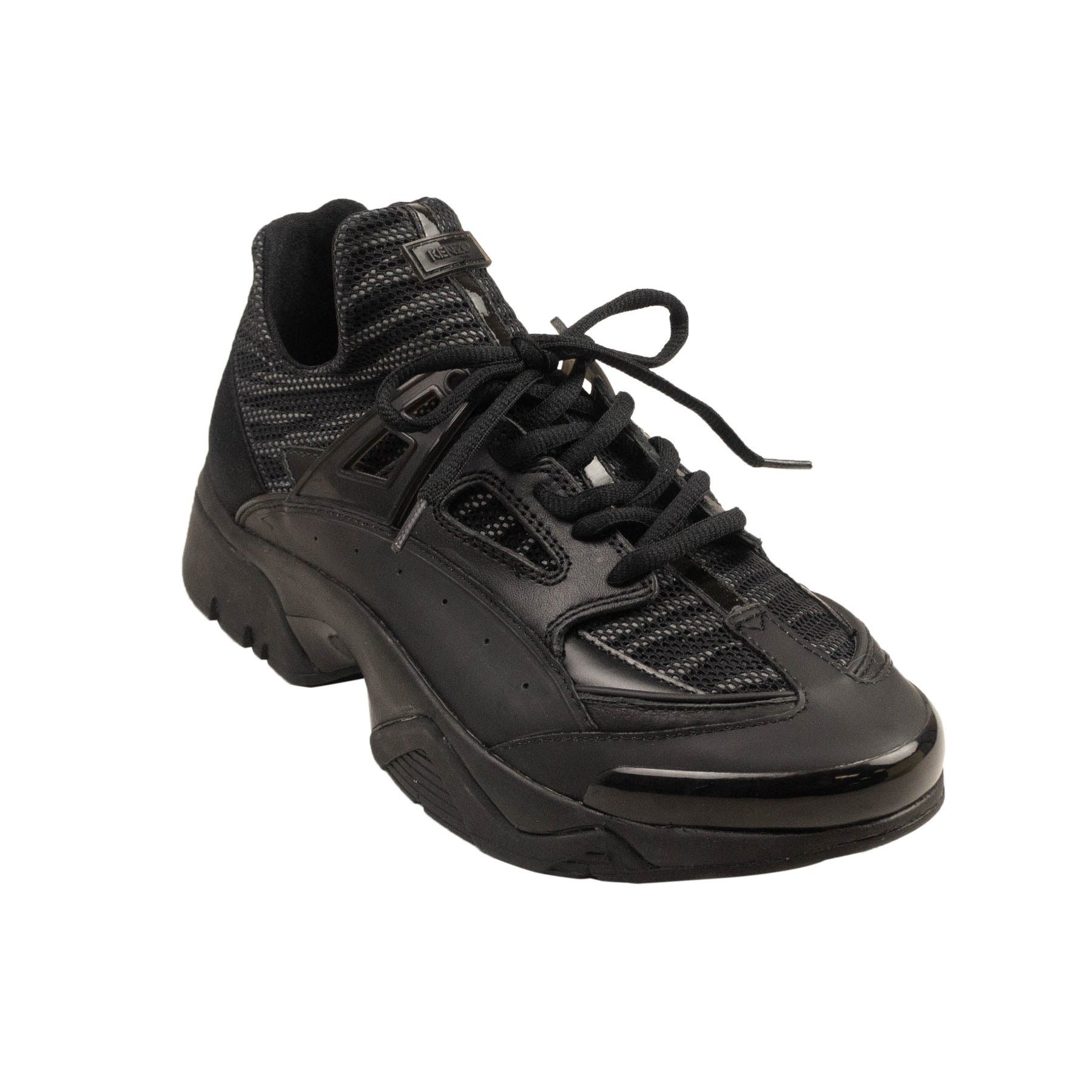 Black Sonic E17 Gummy Mesh Sneakers