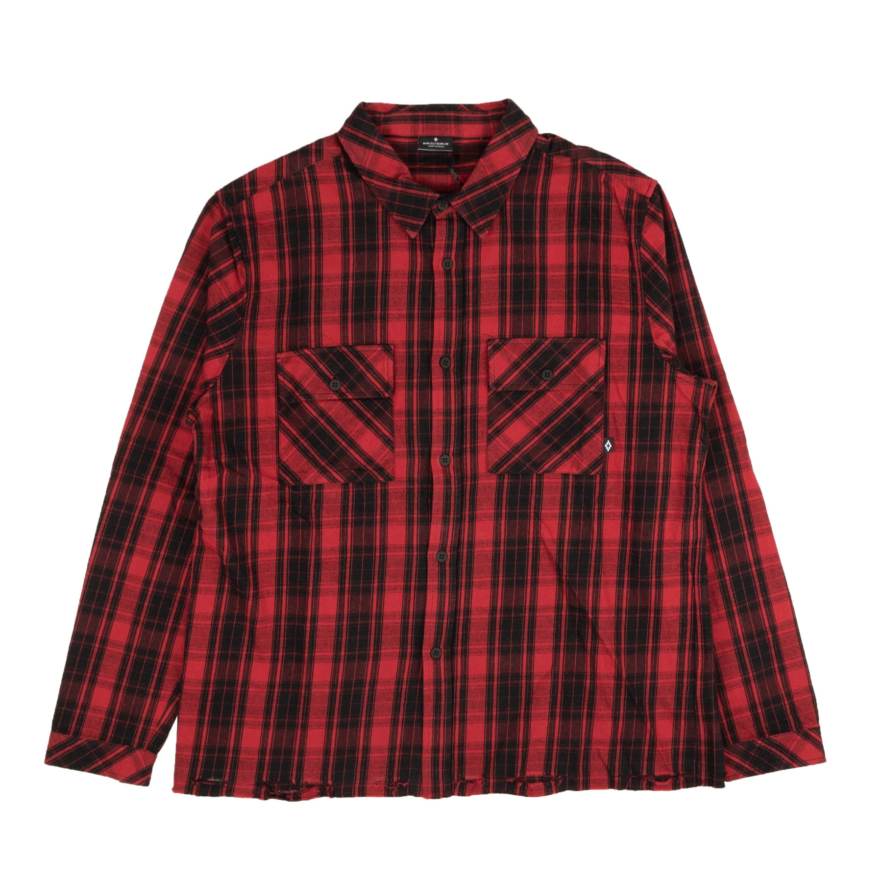 Red And Black Plaid Button Down Shirt