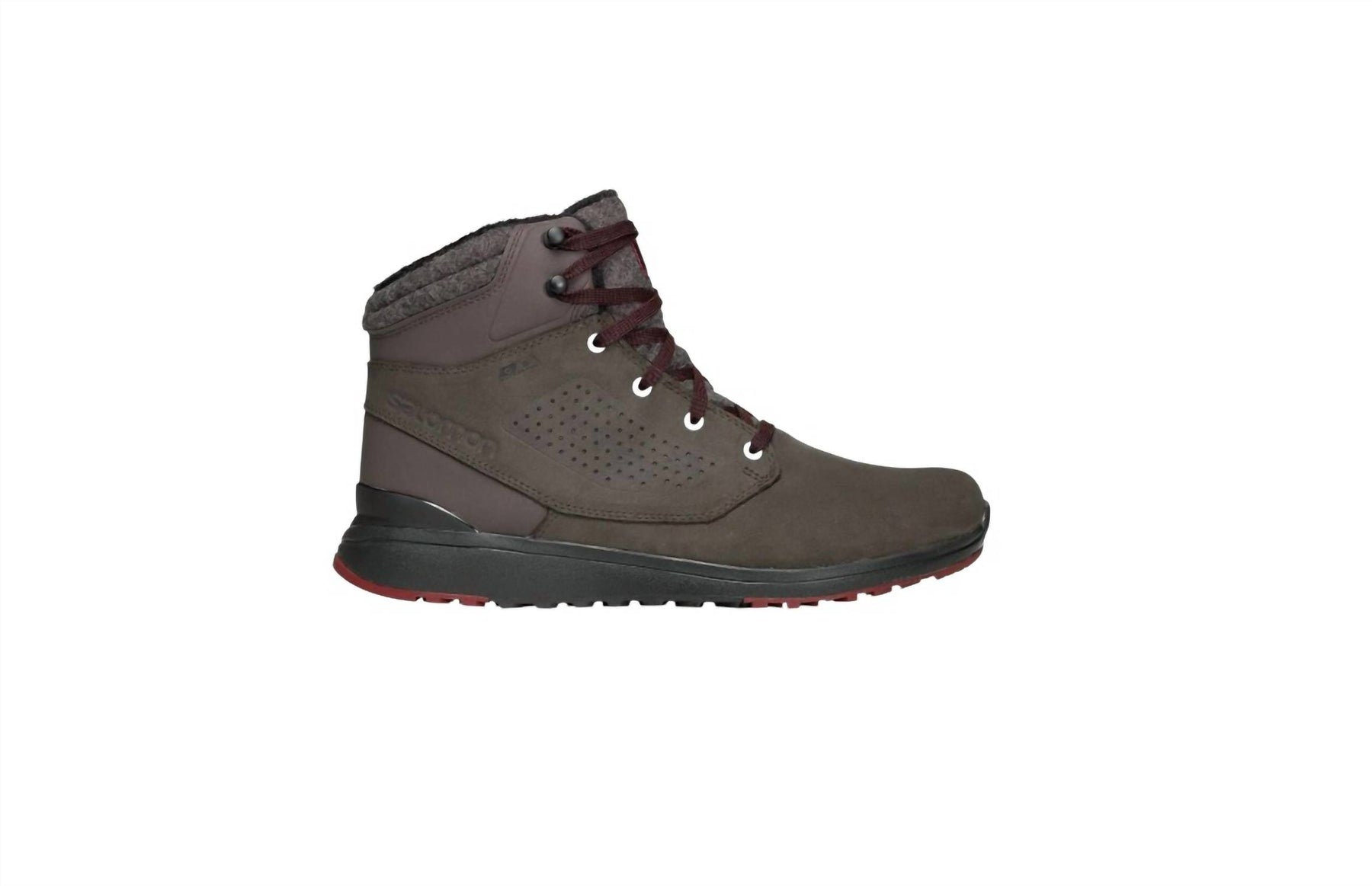 Men’S Utility Winter Waterproof Hiking Boots In Shale/black/syrah 7833379930172