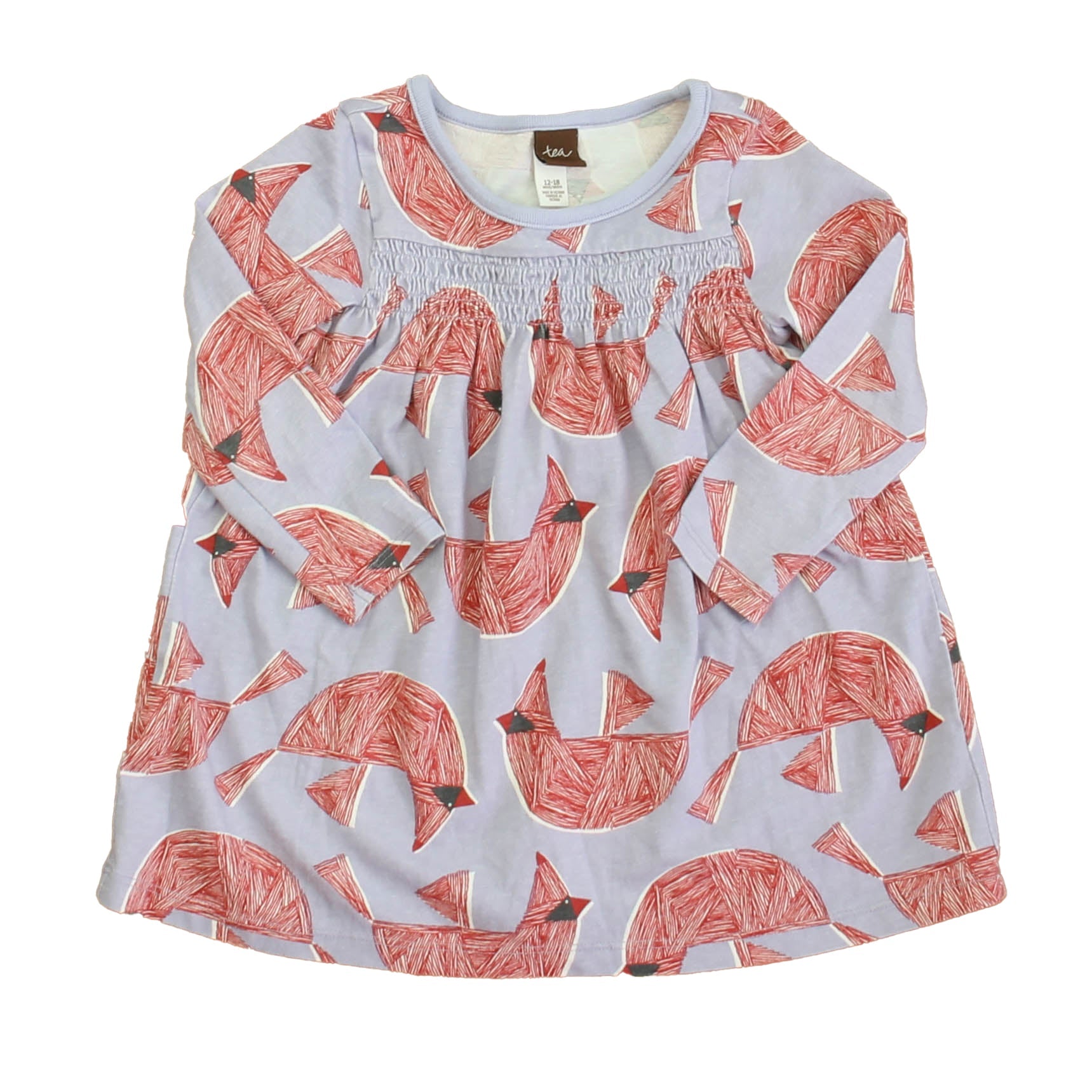 Tea Girls Purple | Red Cardinals Dress 7805969858620