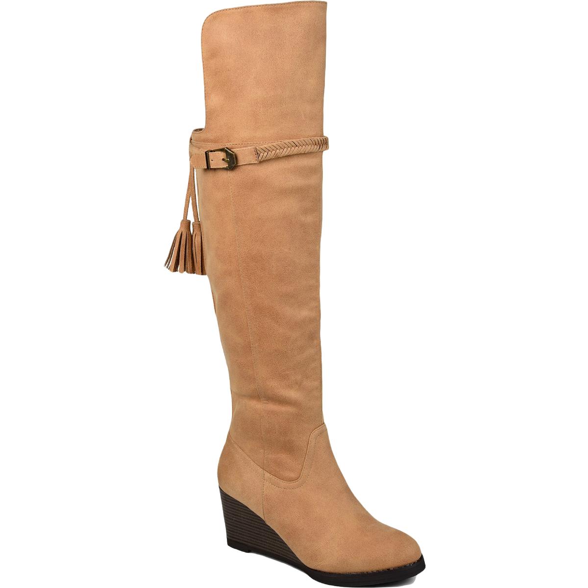 Extra Wide Calf Faux Suede Over-The-Knee Boots