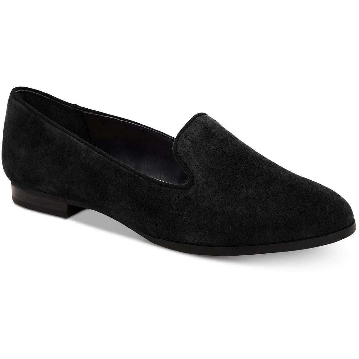 Oceanaa Leather Croc Slip On Flats