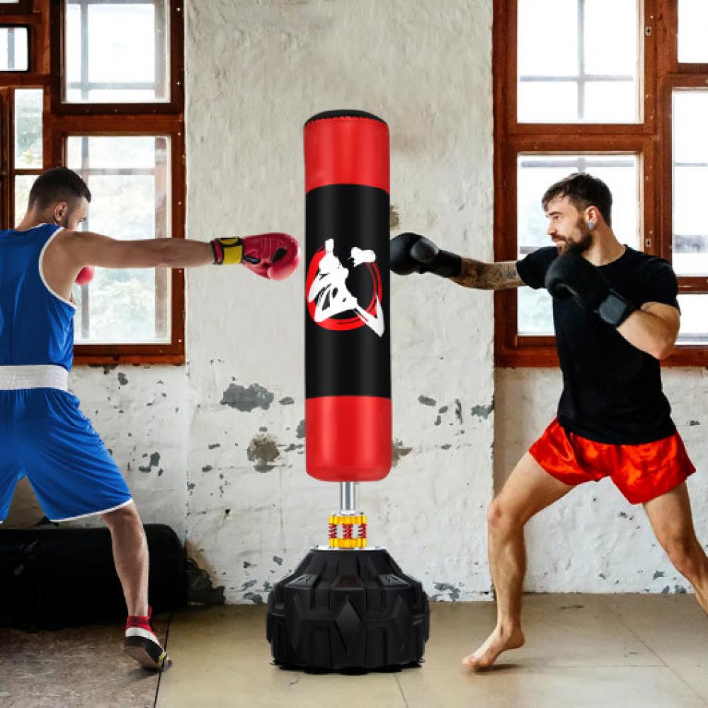 70 Inch Freestanding Punching Bag with Fillable Base 12 Suction Cups and Shock Absorbers 7672885903420