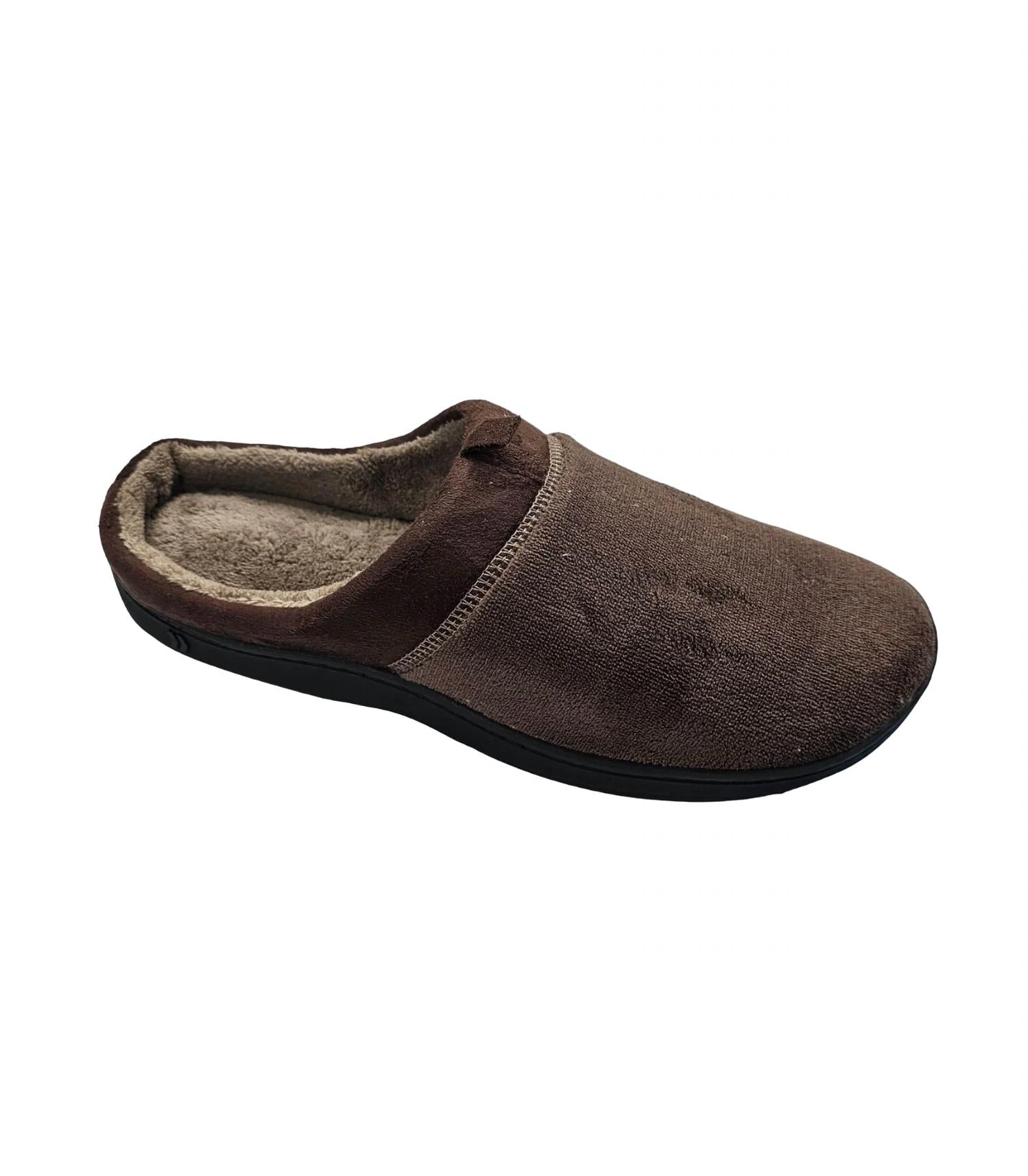 Men's Microterry Jared Clog Slipper In Dark Chocolate 7733820522556