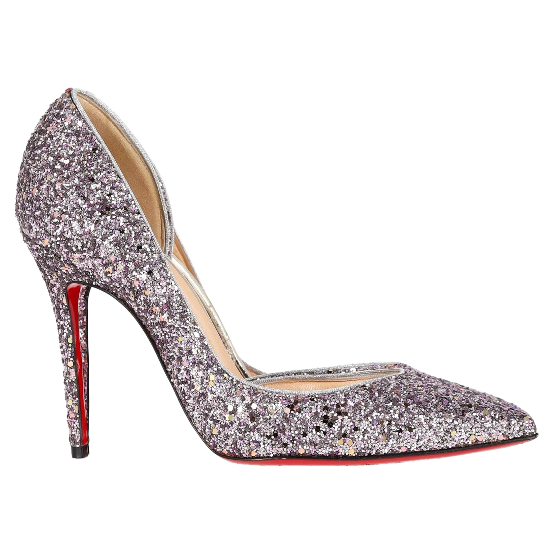 Christian Louboutin Iriza 100 Pumps in Multicolor Glitter 7833149636668