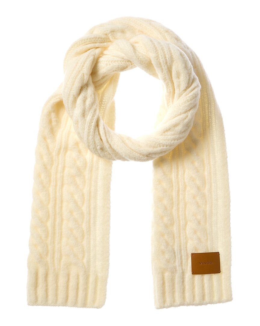 Vince Airspun Cable Wool-Blend Scarf 7827112460348