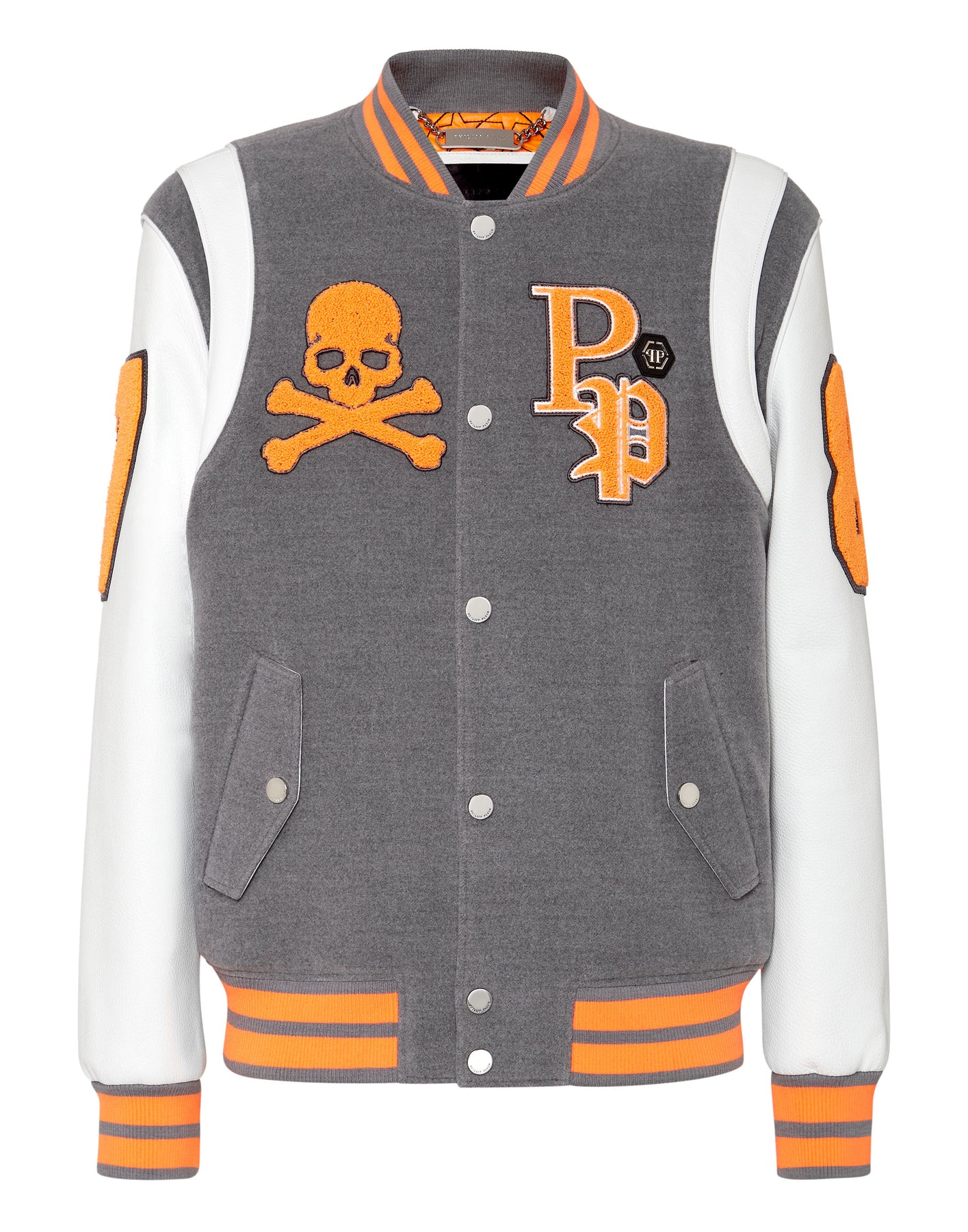 College Jacket Deer Leather Sleeves Patches 7676516991036