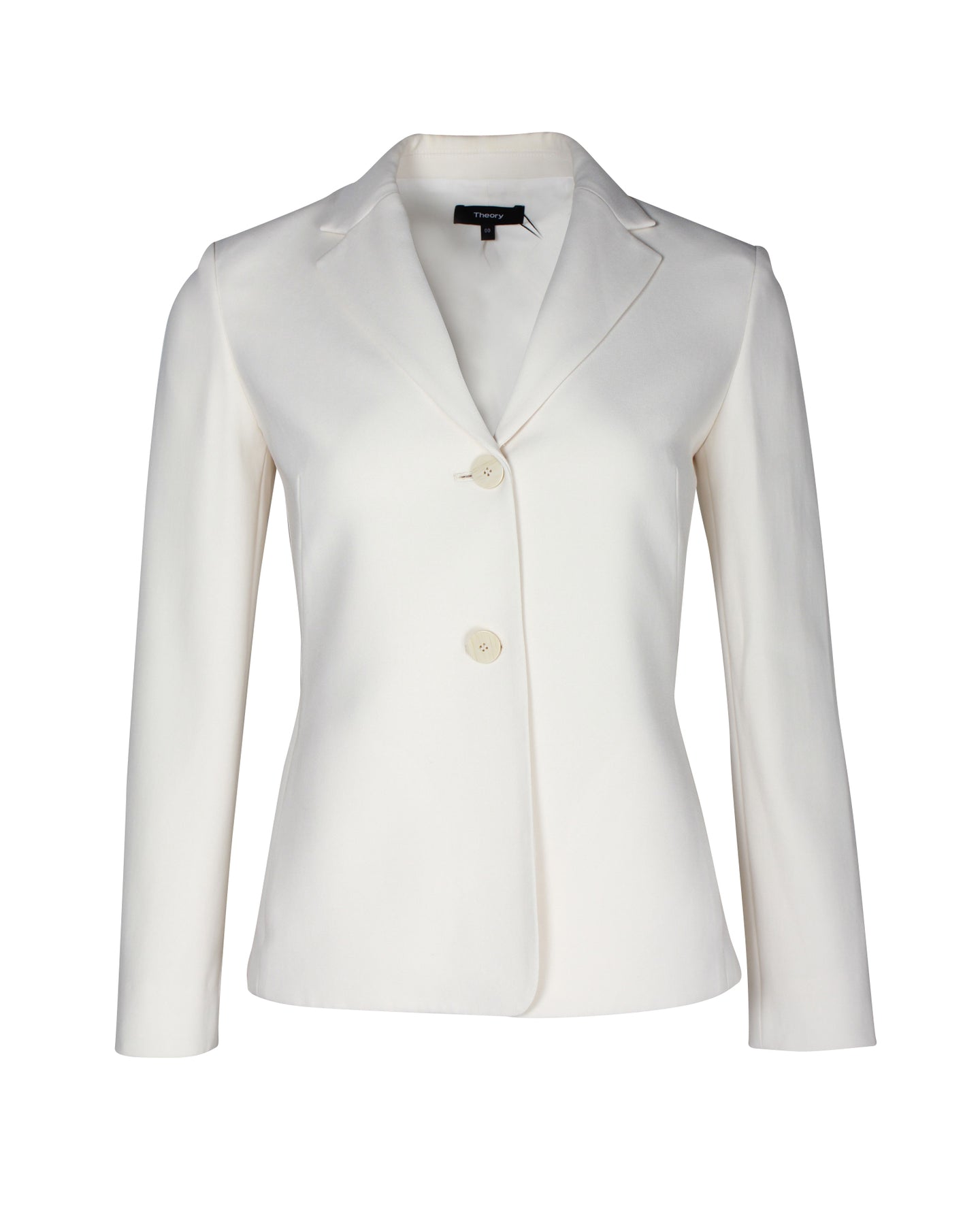 Theory Pleat Blazer in White Triacetate 7748652630076