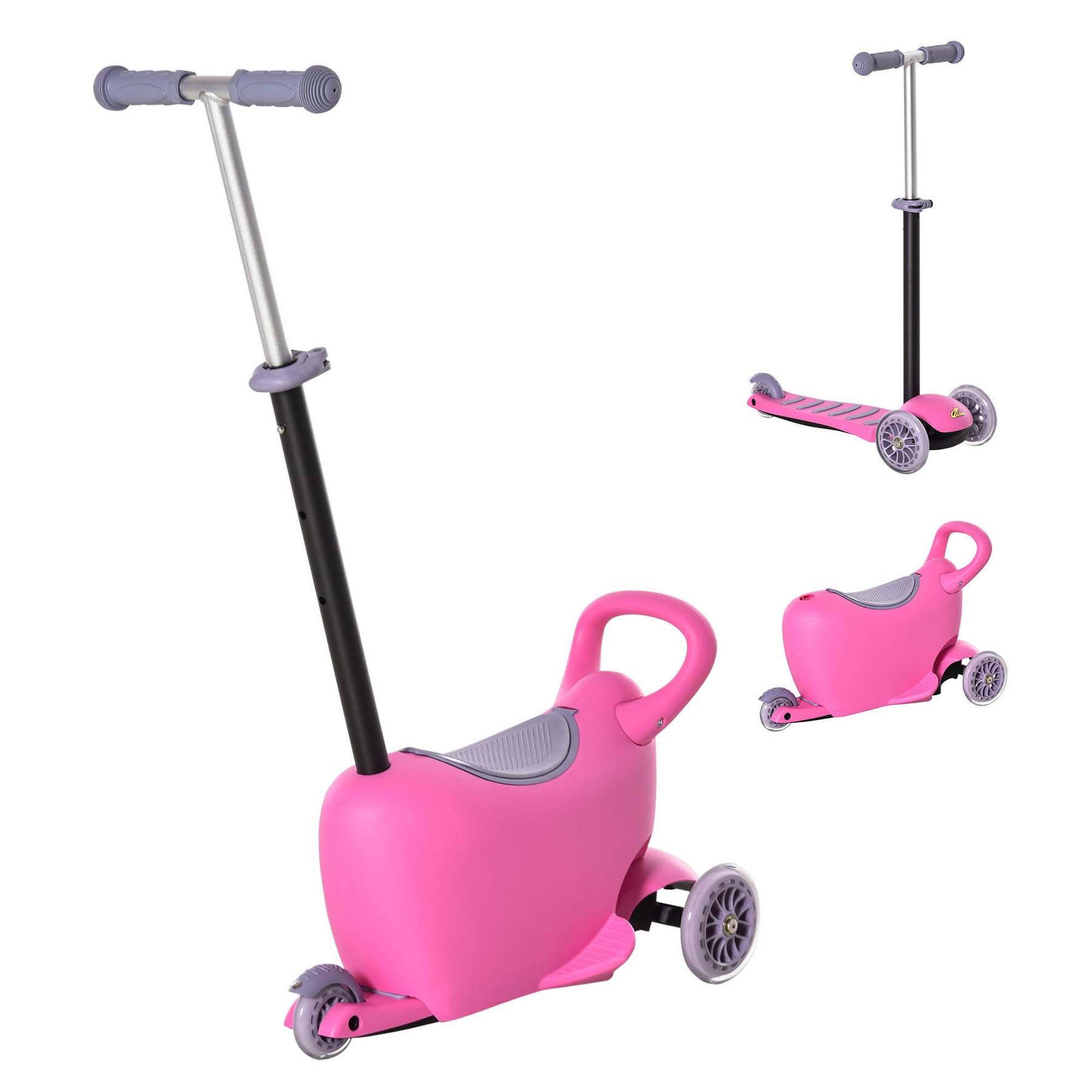 Streamdale 3-in-1 Adjustable Kids Scooter Push Walker 7833675661372
