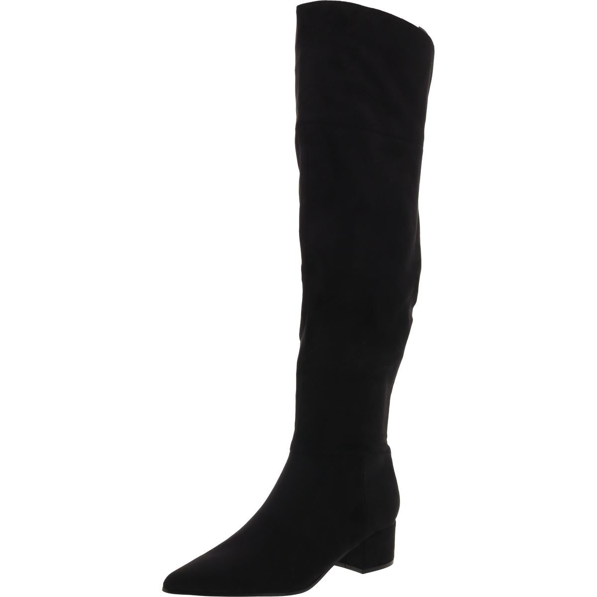 Maner 2 Zipper Faux Suede Knee-High Boots