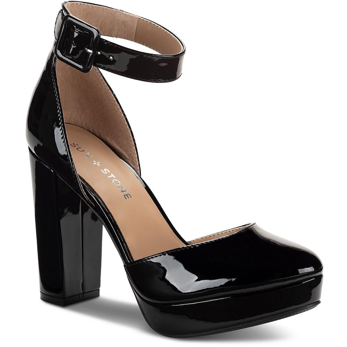 Estrella Comfort Insole Ankle Strap Pumps