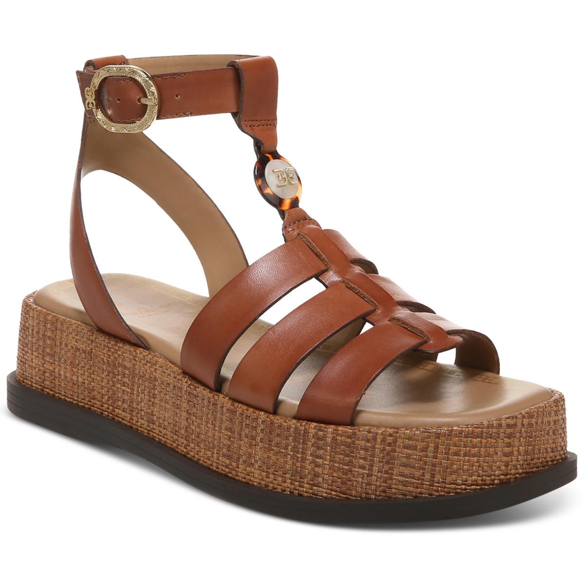 Naima Faux Leather Square Toe Platform Sandals
