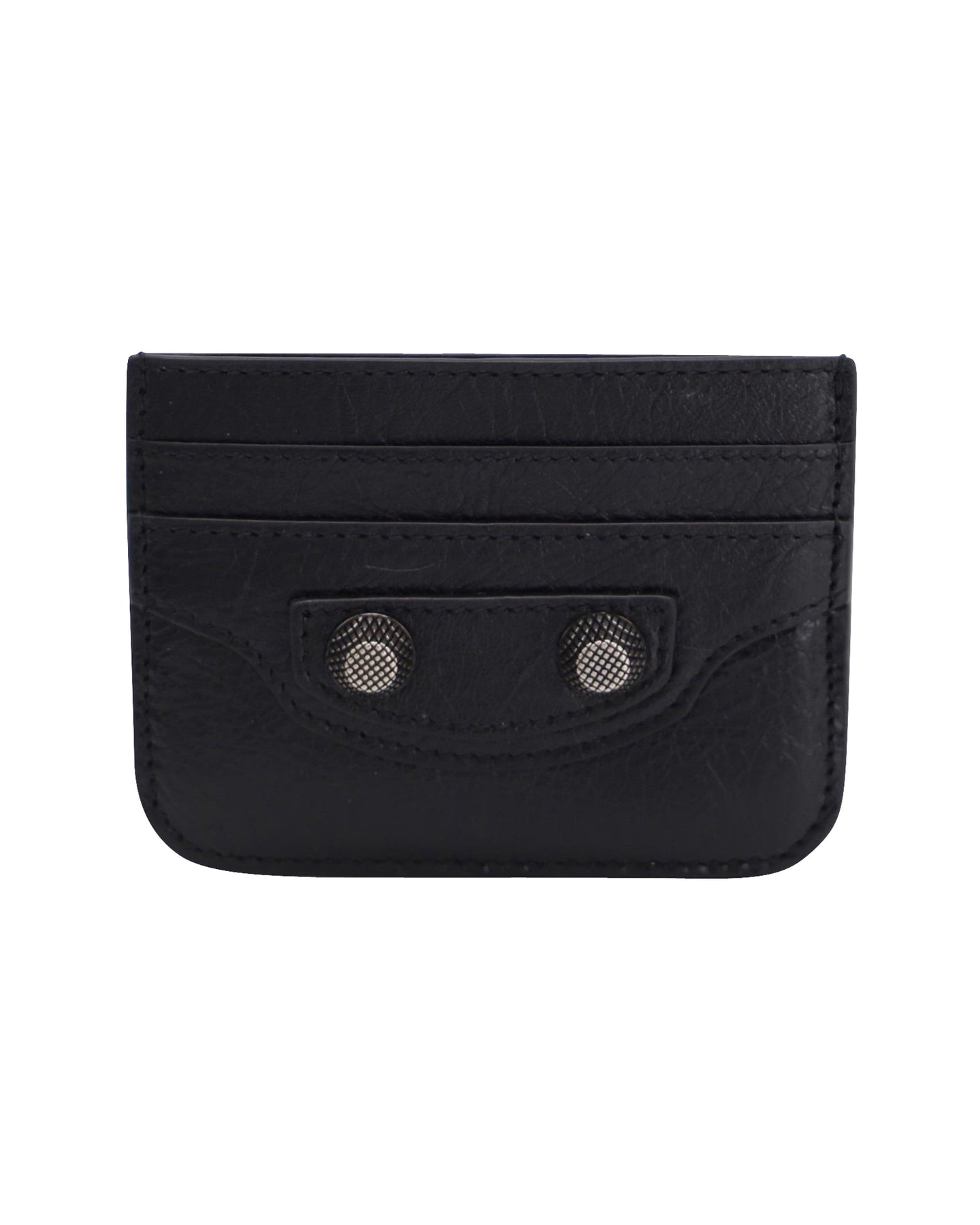 Balenciaga Le Cagole Card Holder in Black Lambskin Leather 7733836218428