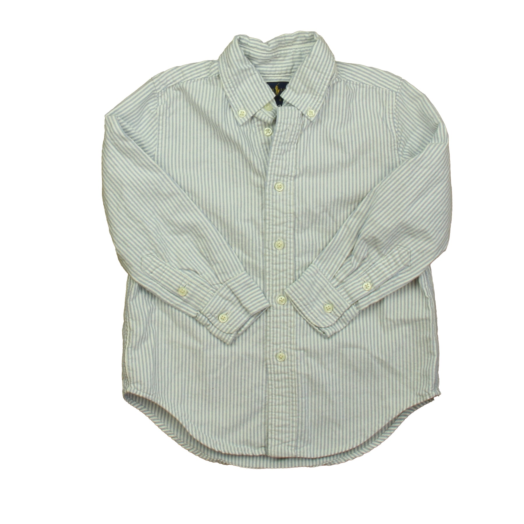 Ralph Lauren Boys Blue | White Button Down Long Sleeve 7805900554300