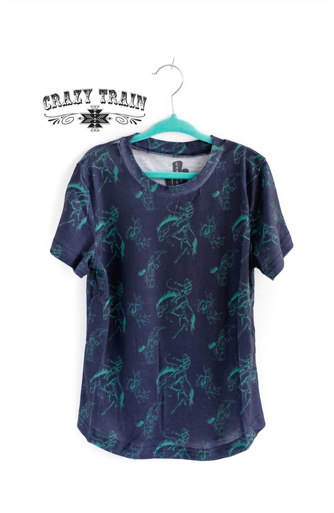 Boy's Buddy Buckaroo Tee In Navy