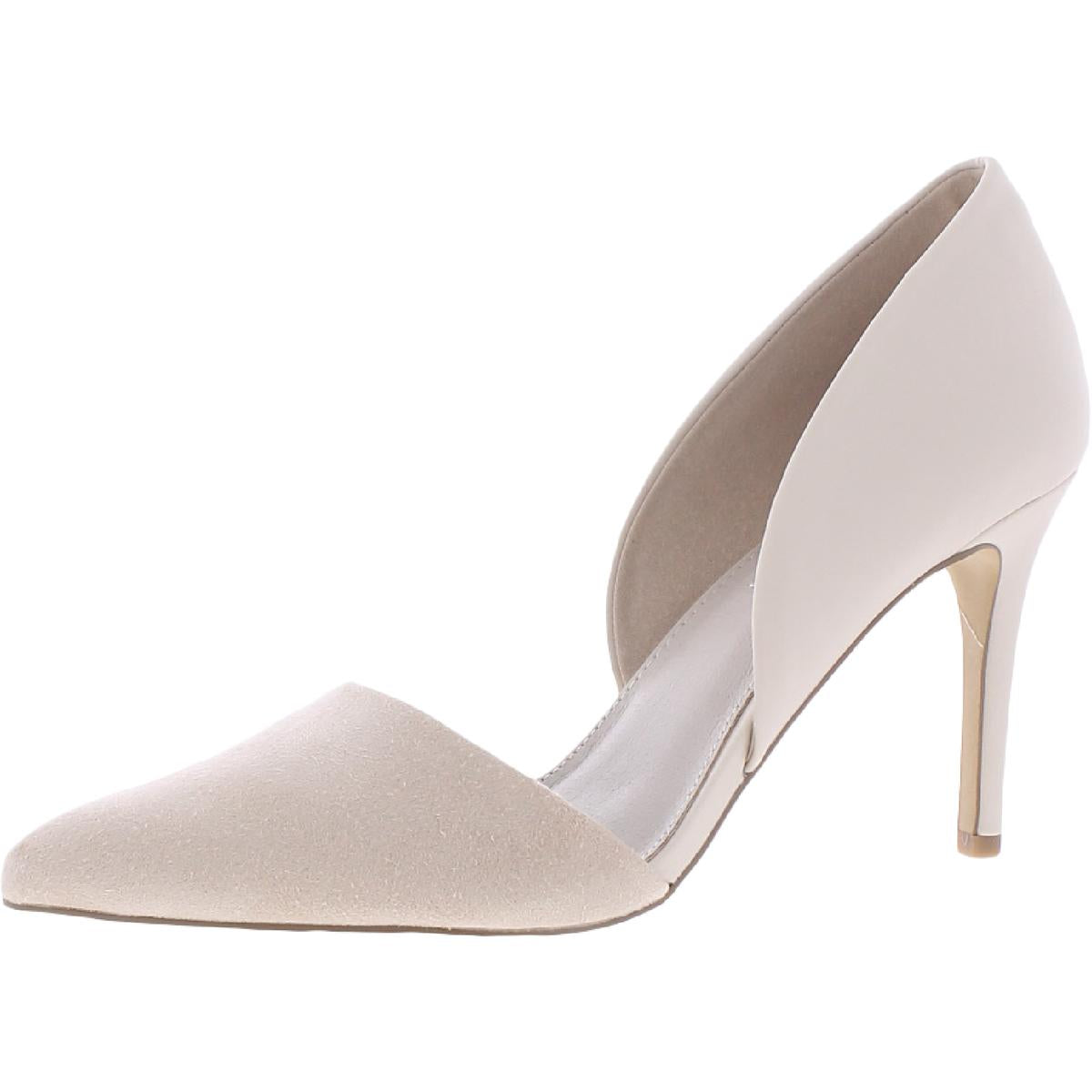 D'Orsay Suede Pointed Toe Pumps