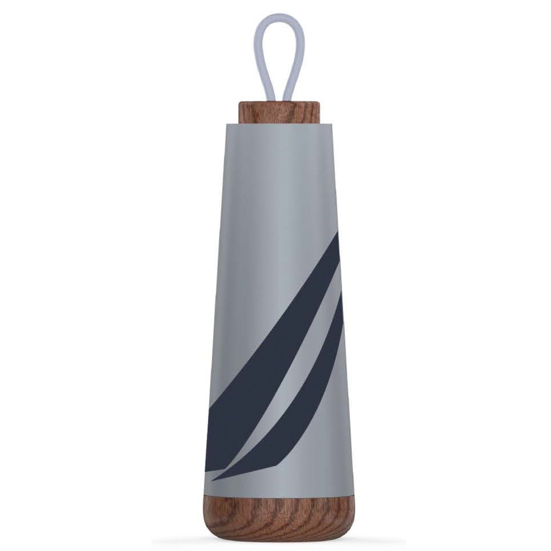 Nautica Mens J-Class Stainless Steel And Acacia Wood Water Bottle 7734269214780